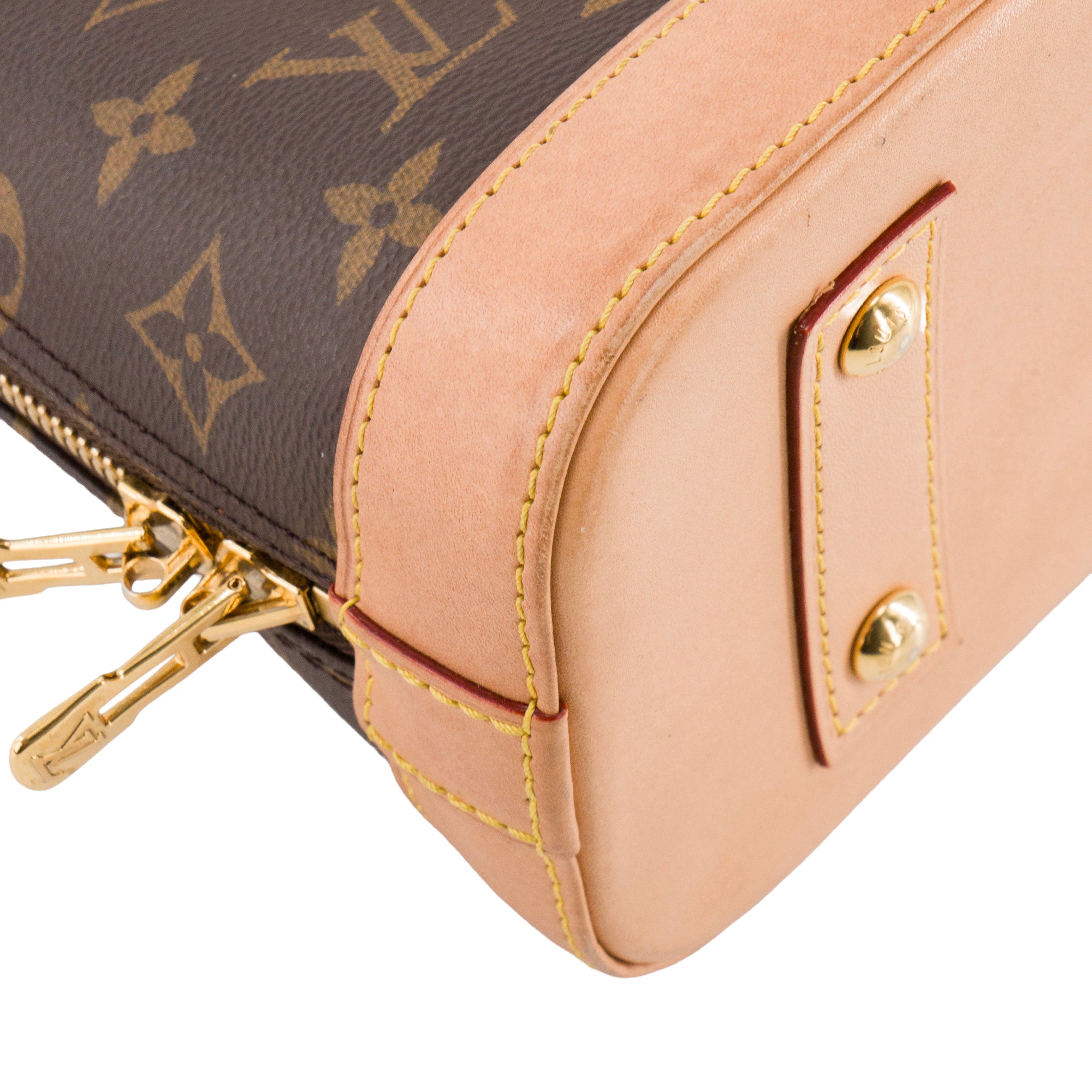 LOUIS VUITTON - Sac à bandoulière Alma BB Louis Vuitton en toile enduite monogrammée