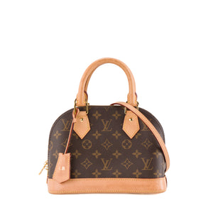 LOUIS VUITTON - Sac à bandoulière Alma BB Louis Vuitton en toile enduite monogrammée