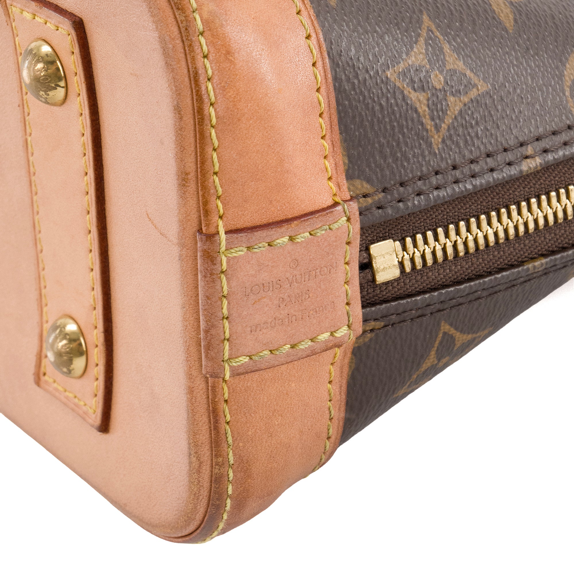 LOUIS VUITTON - Sac à bandoulière Alma BB Louis Vuitton en toile enduite monogrammée