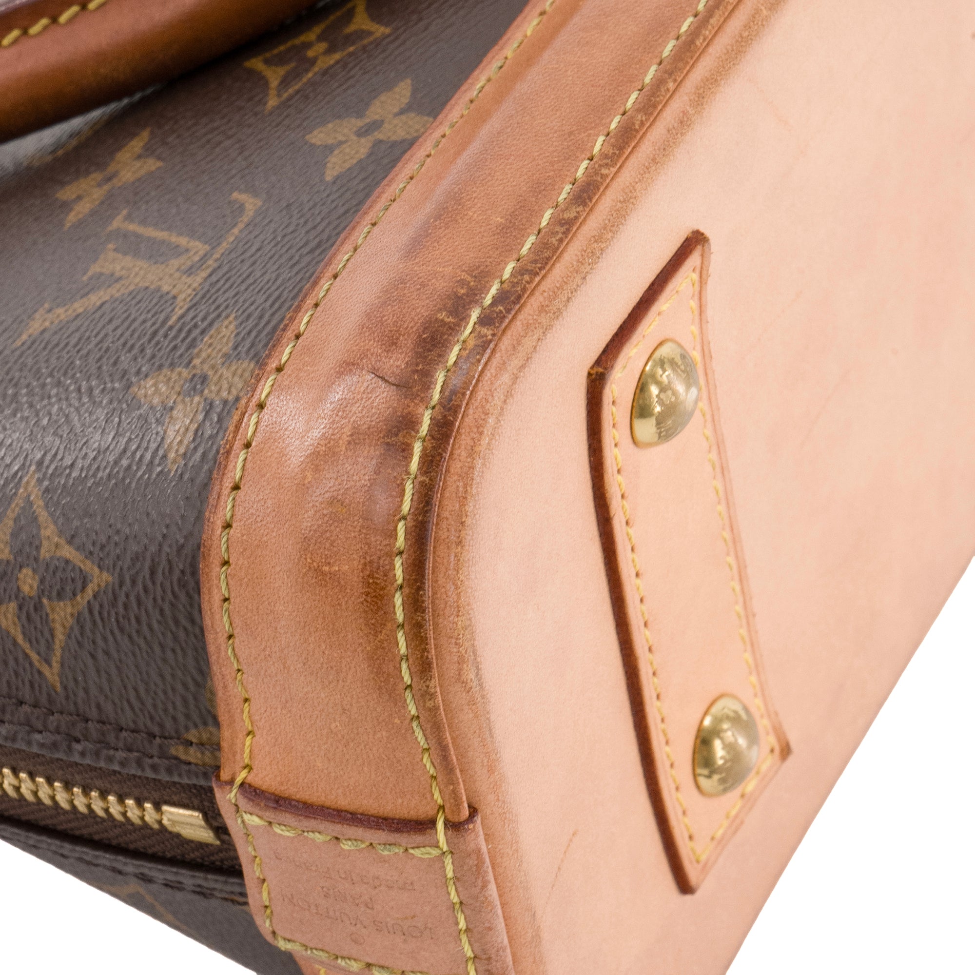 LOUIS VUITTON - Sac à bandoulière Alma BB Louis Vuitton en toile enduite monogrammée