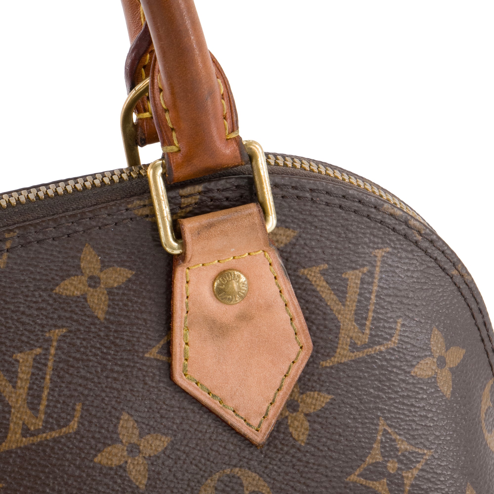LOUIS VUITTON - Sac à bandoulière Alma BB Louis Vuitton en toile enduite monogrammée