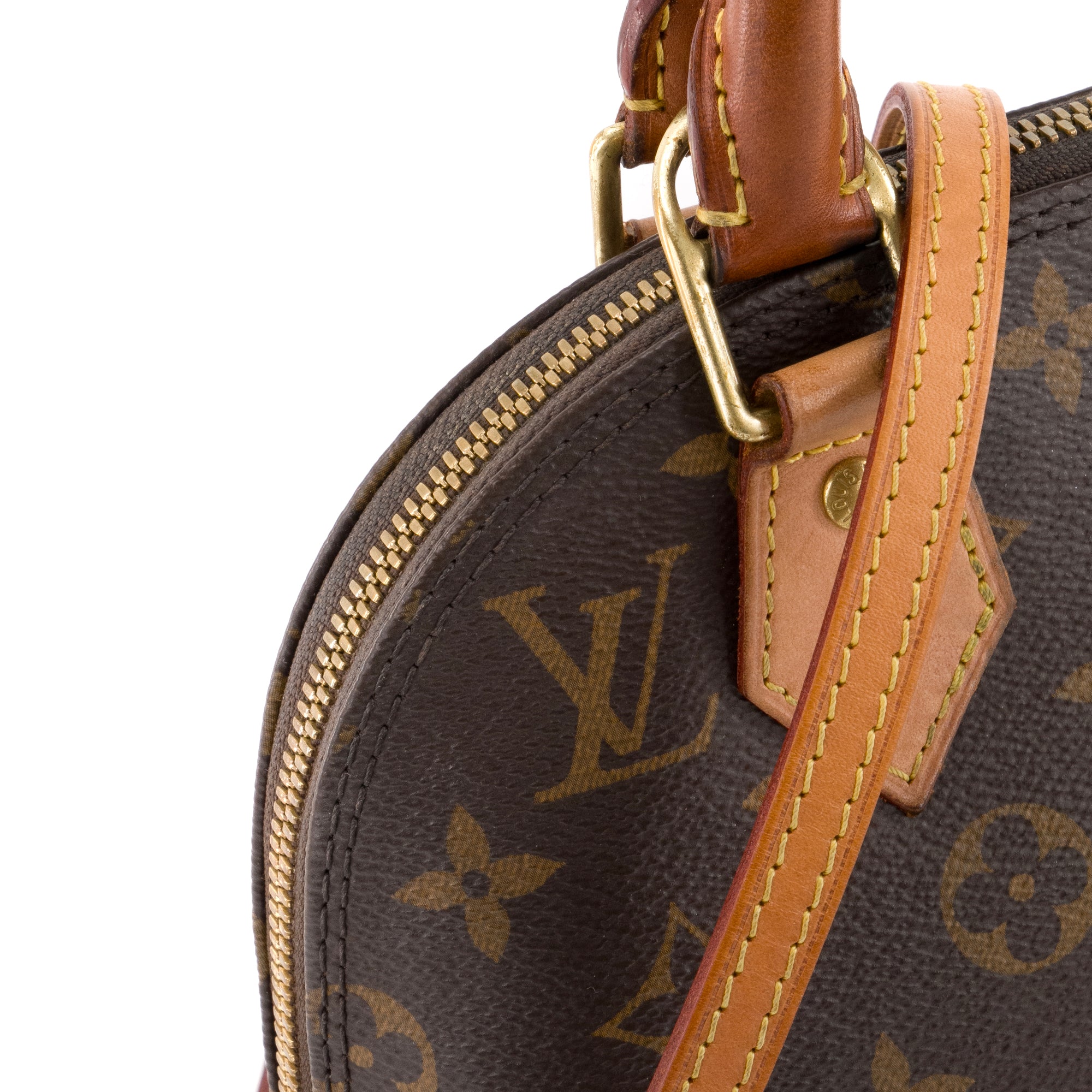 LOUIS VUITTON - Sac à bandoulière Alma BB Louis Vuitton en toile enduite monogrammée