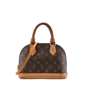 LOUIS VUITTON - Sac à bandoulière Alma BB Louis Vuitton en toile enduite monogrammée