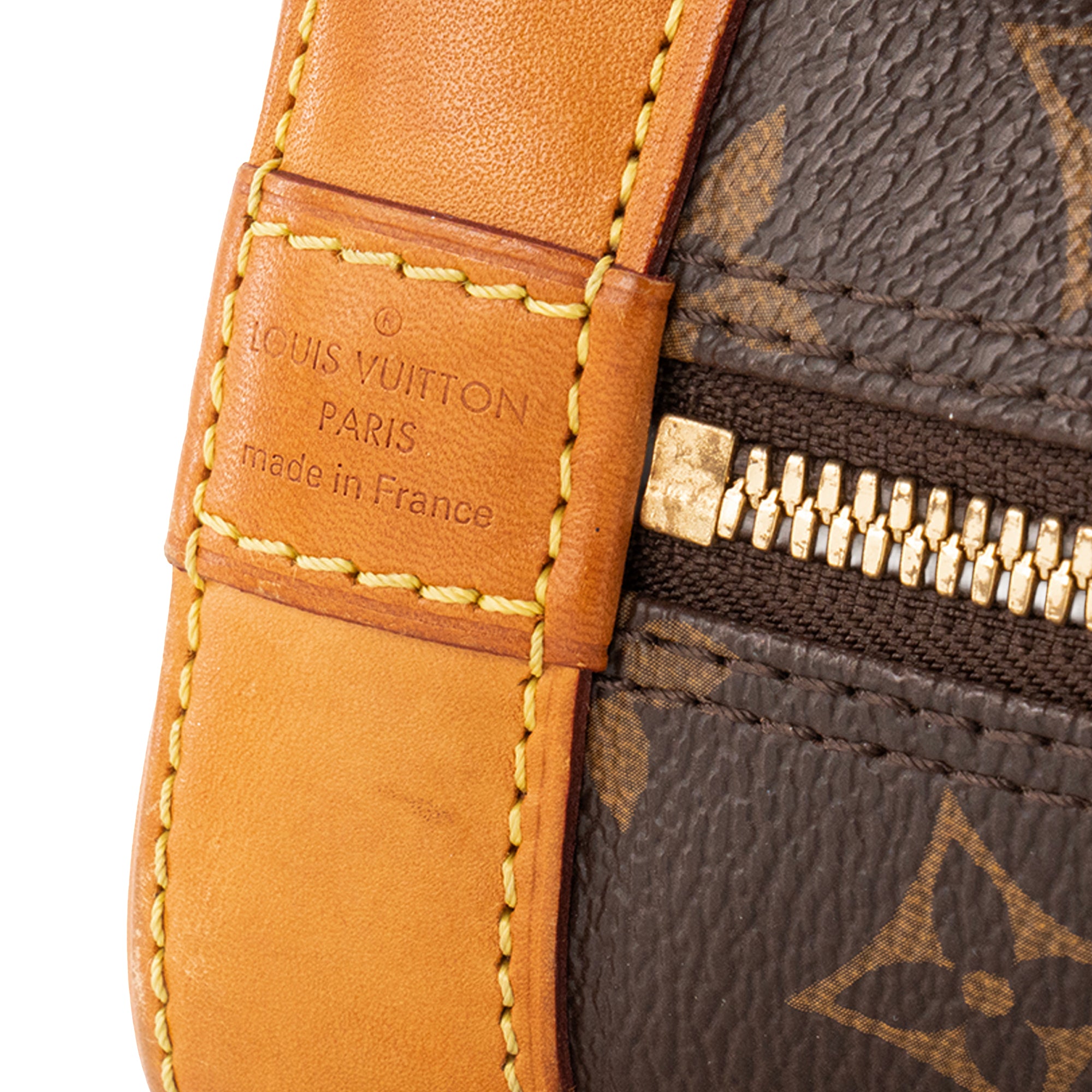 LOUIS VUITTON - Sac à bandoulière Alma BB World Tour Louis Vuitton en toile enduite monogrammée