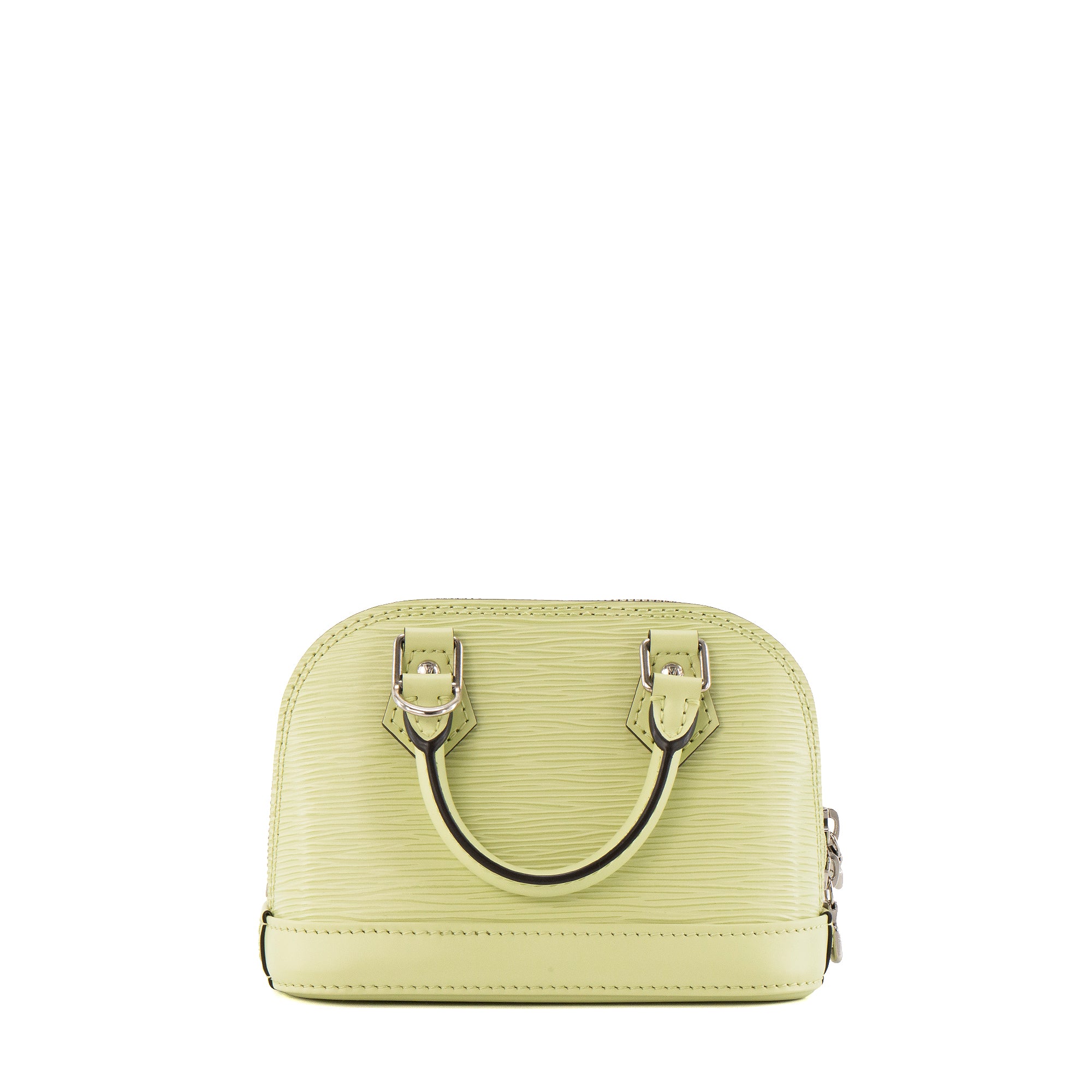 LOUIS VUITTON - Sac à bandoulière Alma nano Louis Vuitton en cuir épi vert pastel