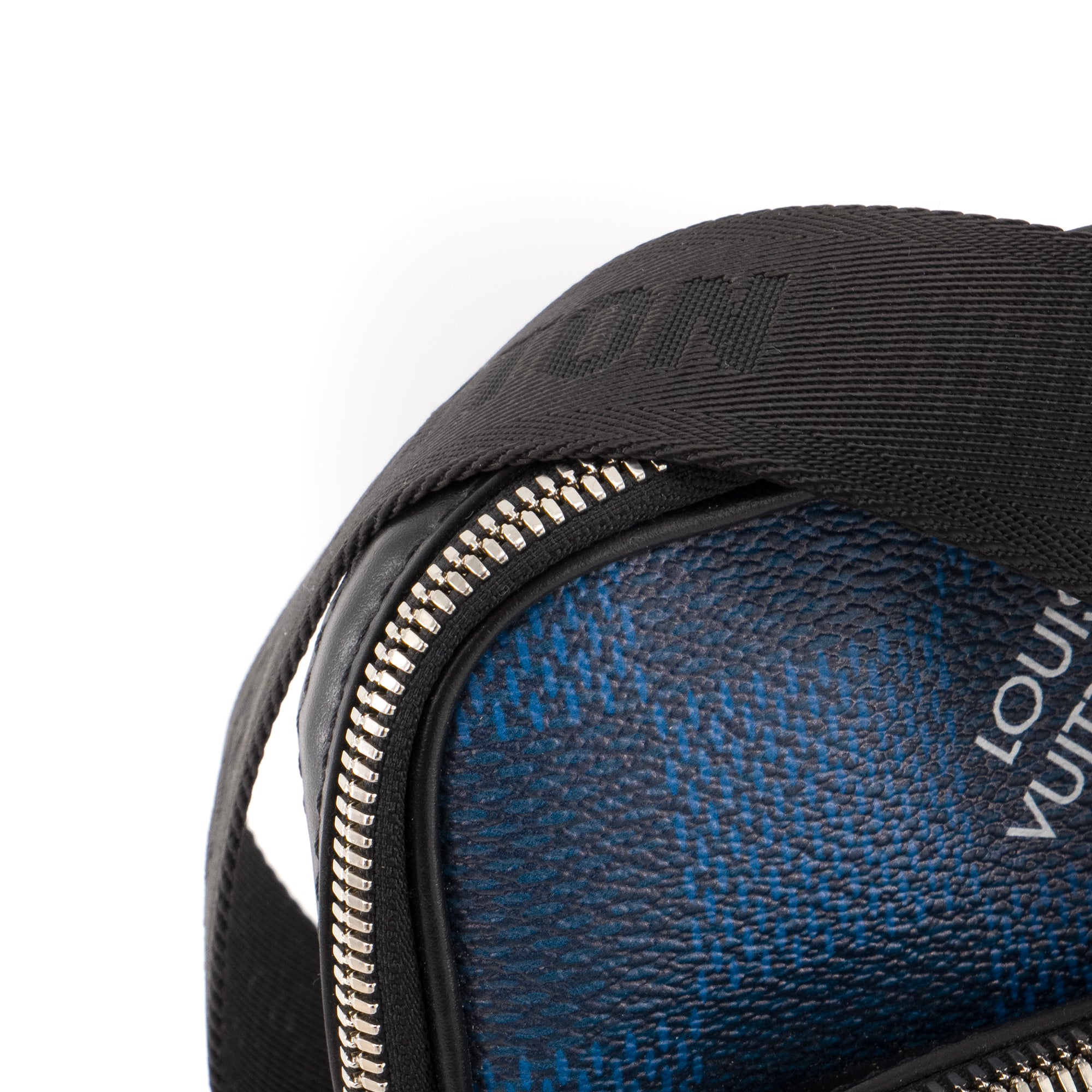 LOUIS VUITTON - Sac à bandoulière Amazone 3D Louis Vuitton en toile enduite bleue