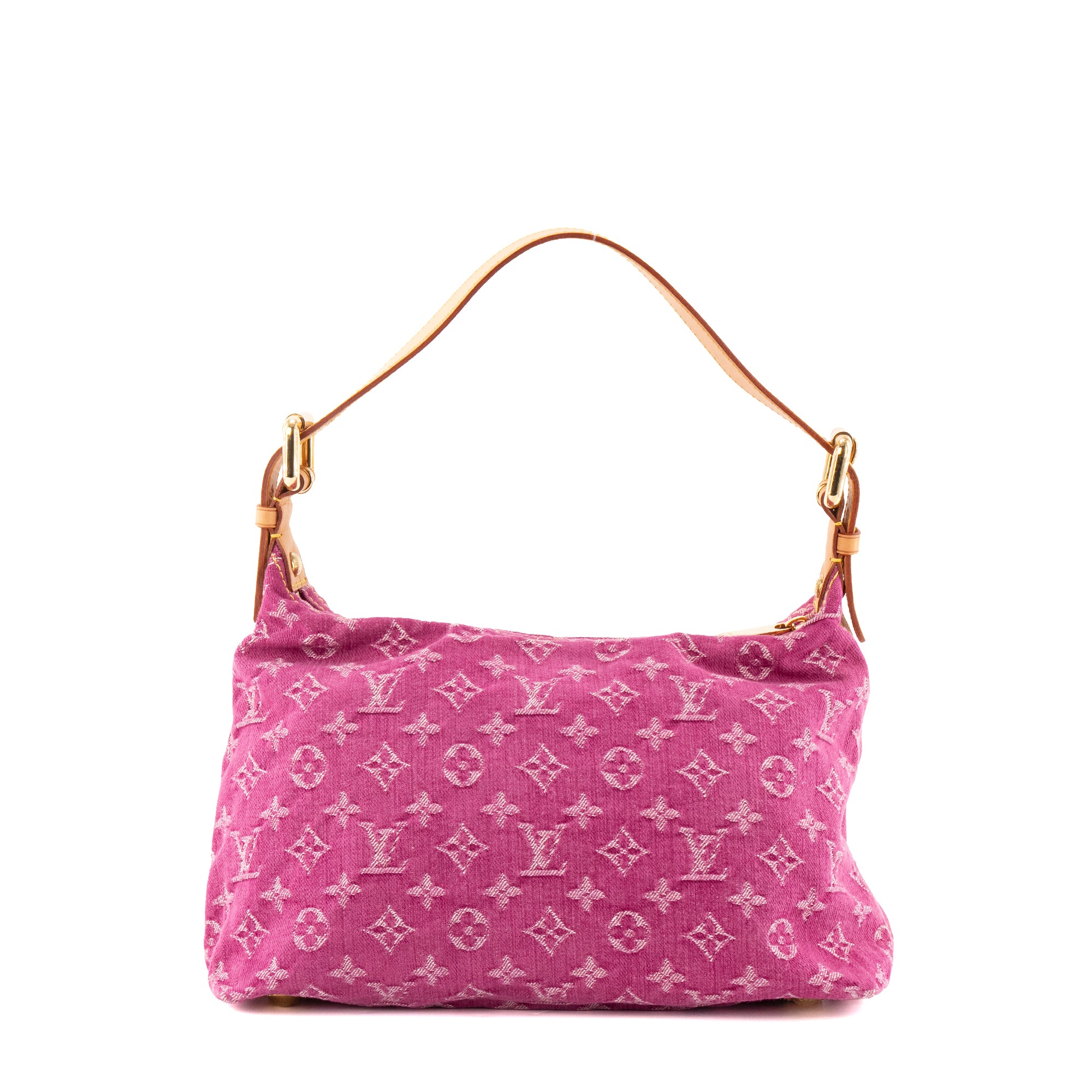 LOUIS VUITTON - Sac à bandoulière Baggy Louis Vuitton en denim rose