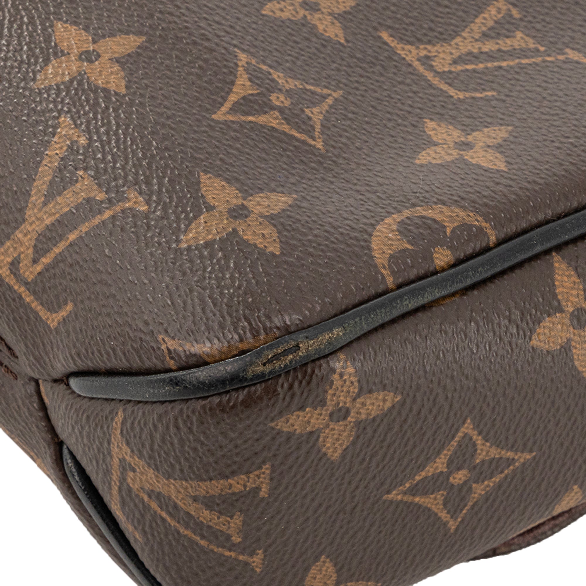 LOUIS VUITTON - Sac à bandoulière  Bastille Louis Vuitton en toile enduite enduite monogrammée marron