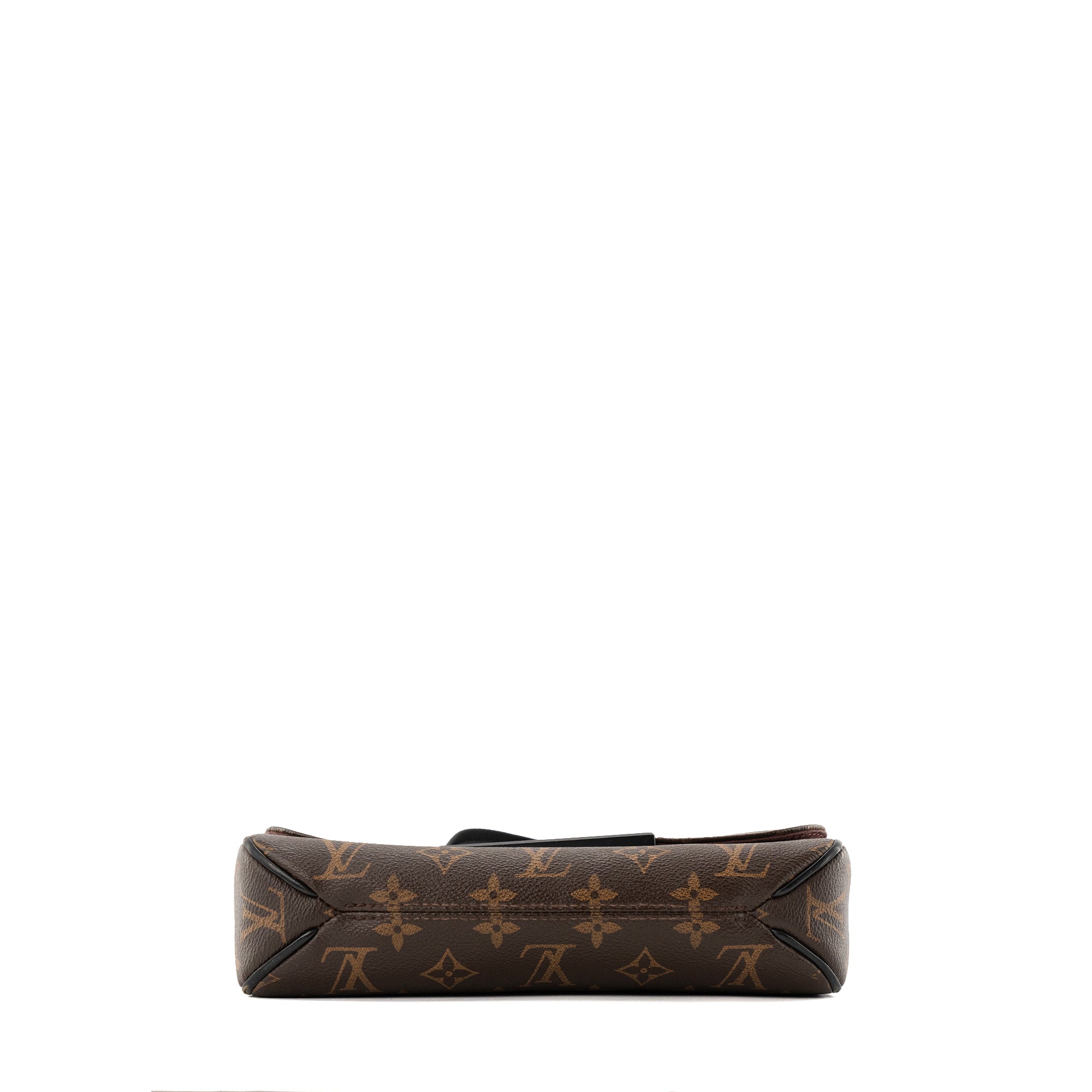 LOUIS VUITTON - Sac à bandoulière  Bastille Louis Vuitton en toile enduite enduite monogrammée marron