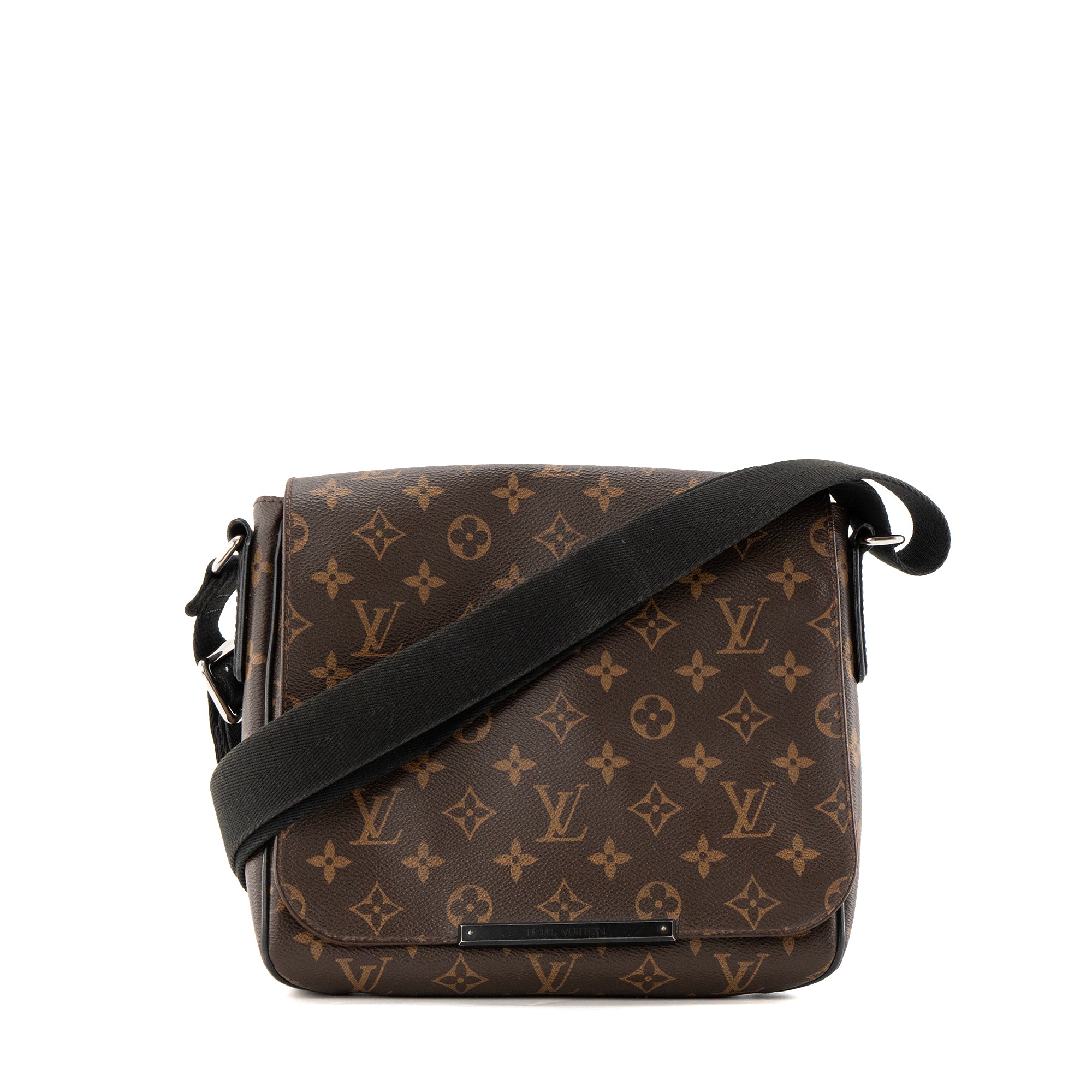 LOUIS VUITTON - Sac à bandoulière  Bastille Louis Vuitton en toile enduite enduite monogrammée marron