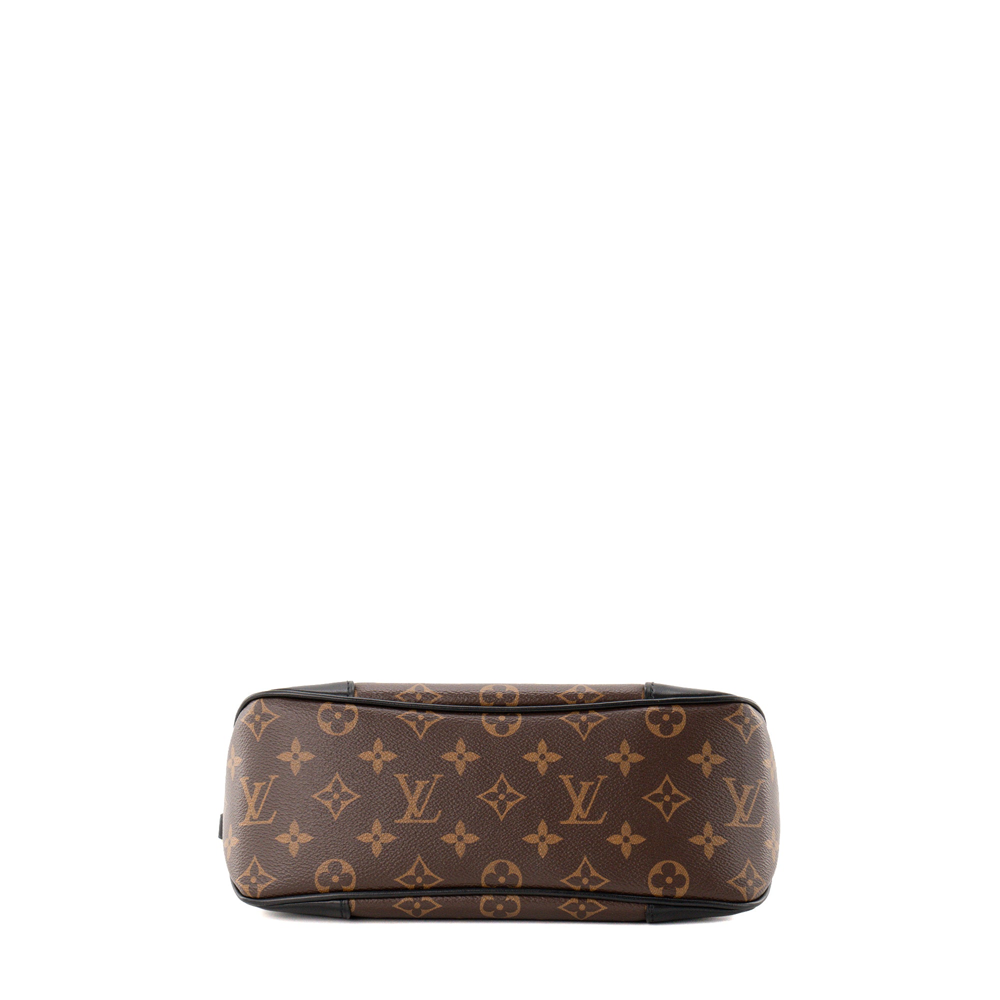LOUIS VUITTON - Sac à bandoulière Boulogne PM Louis Vuitton en toile enduite monogrammée et cuir noir