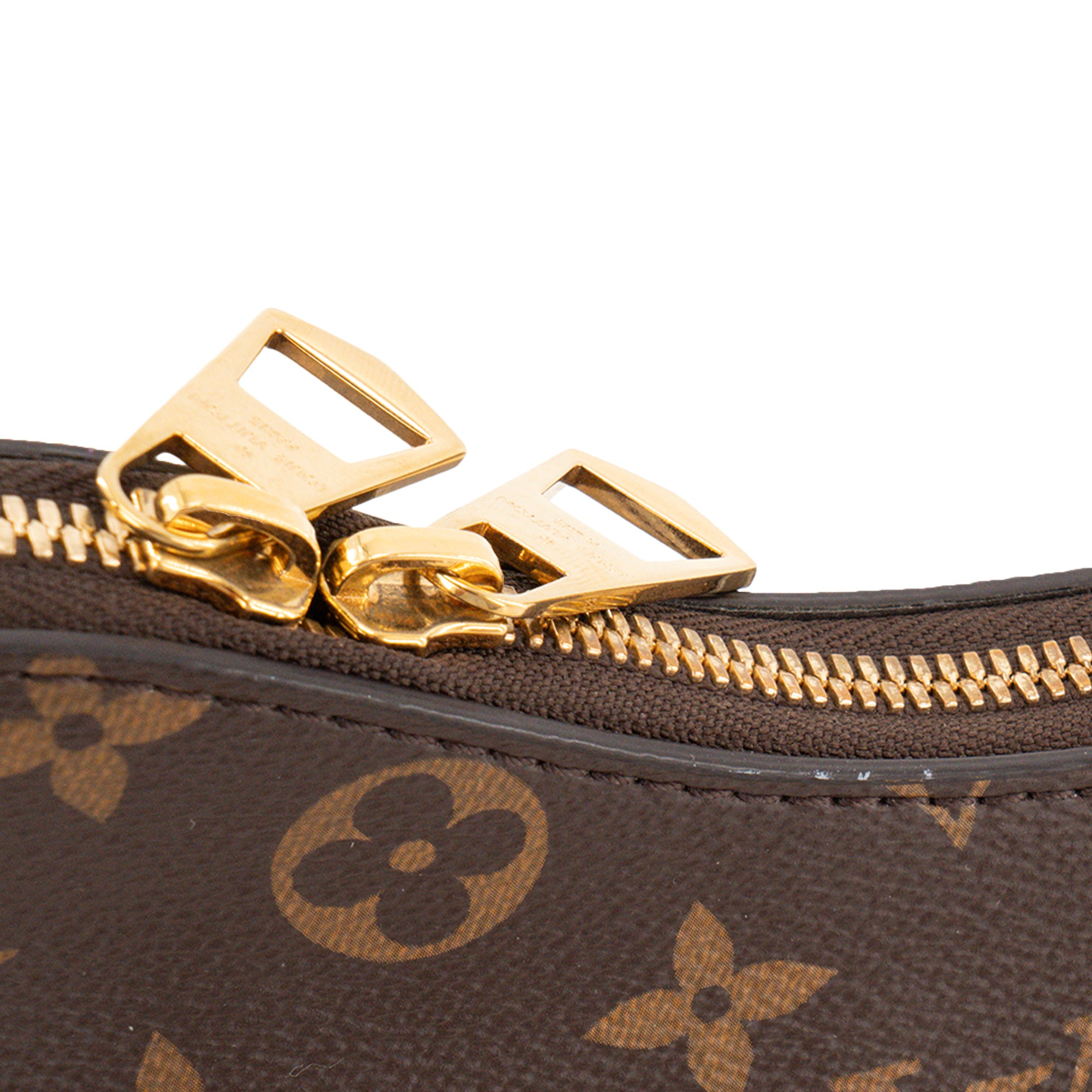 LOUIS VUITTON - Sac à bandoulière Boulogne PM Louis Vuitton en toile enduite monogrammée et cuir noir