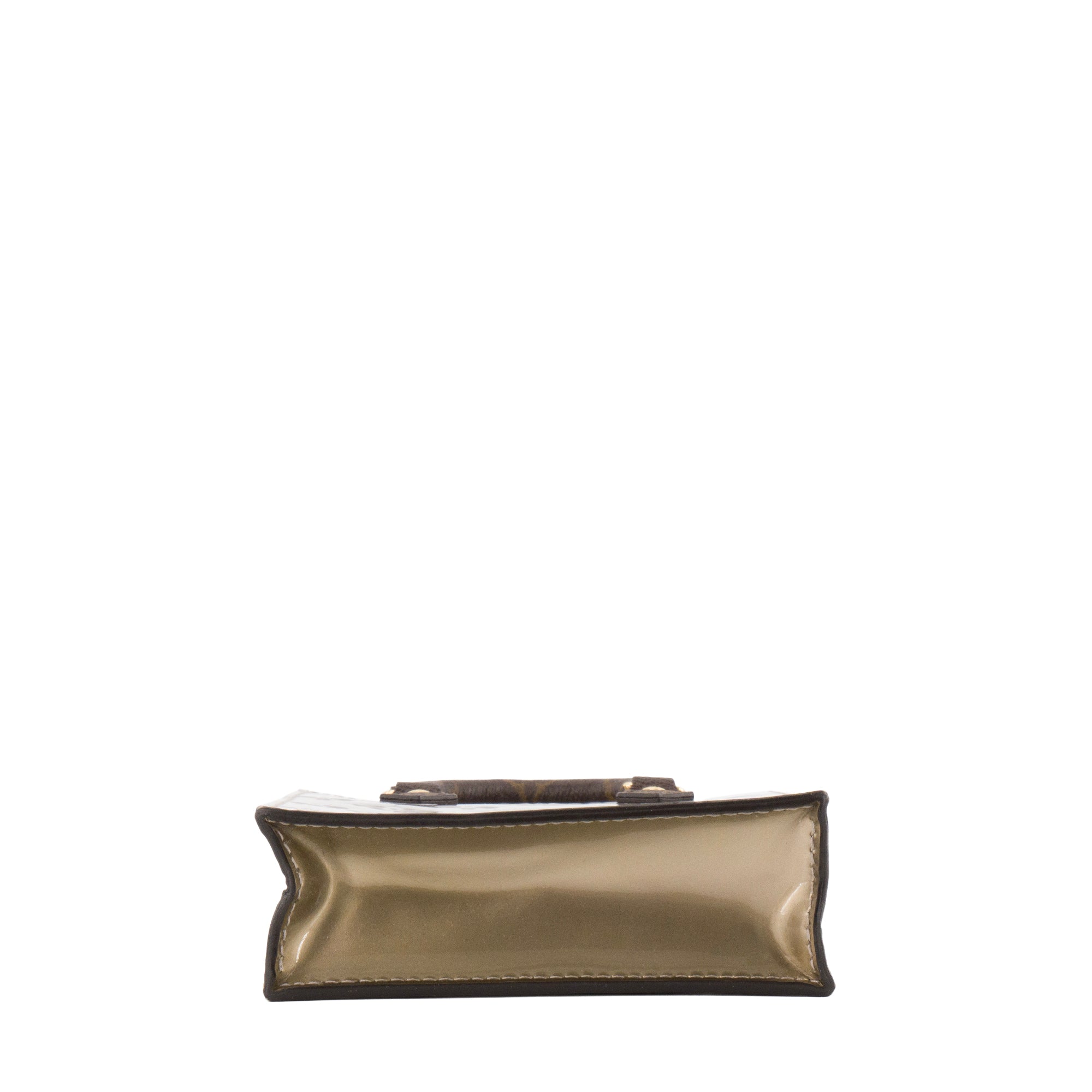 LOUIS VUITTON - Sac à bandoulière Cabas Plat PM Louis Vuitton en cuir verni silver et gold édition limitée