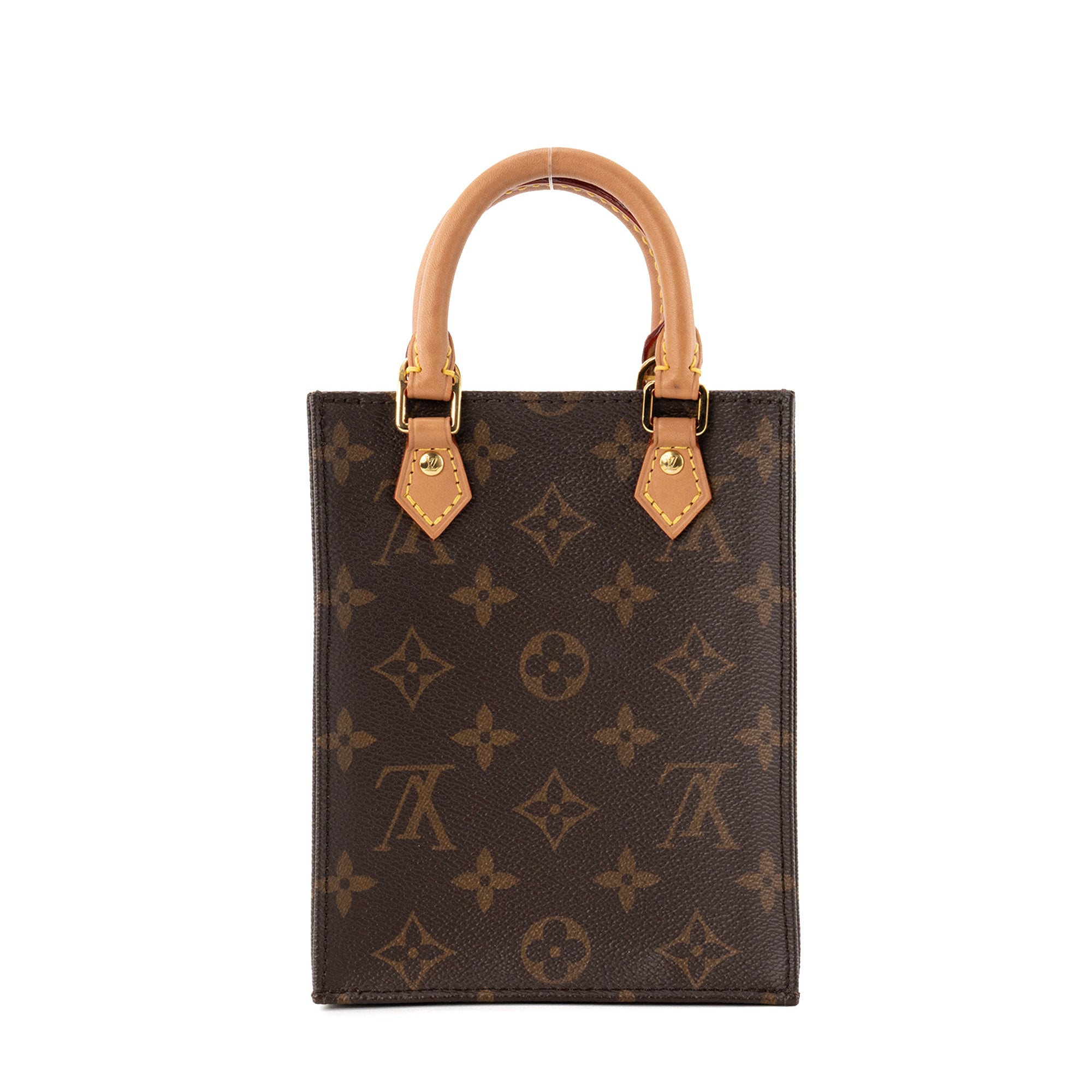 LOUIS VUITTON - Sac à bandoulière Cabas Plat PM Louis Vuitton en toile monogrammée