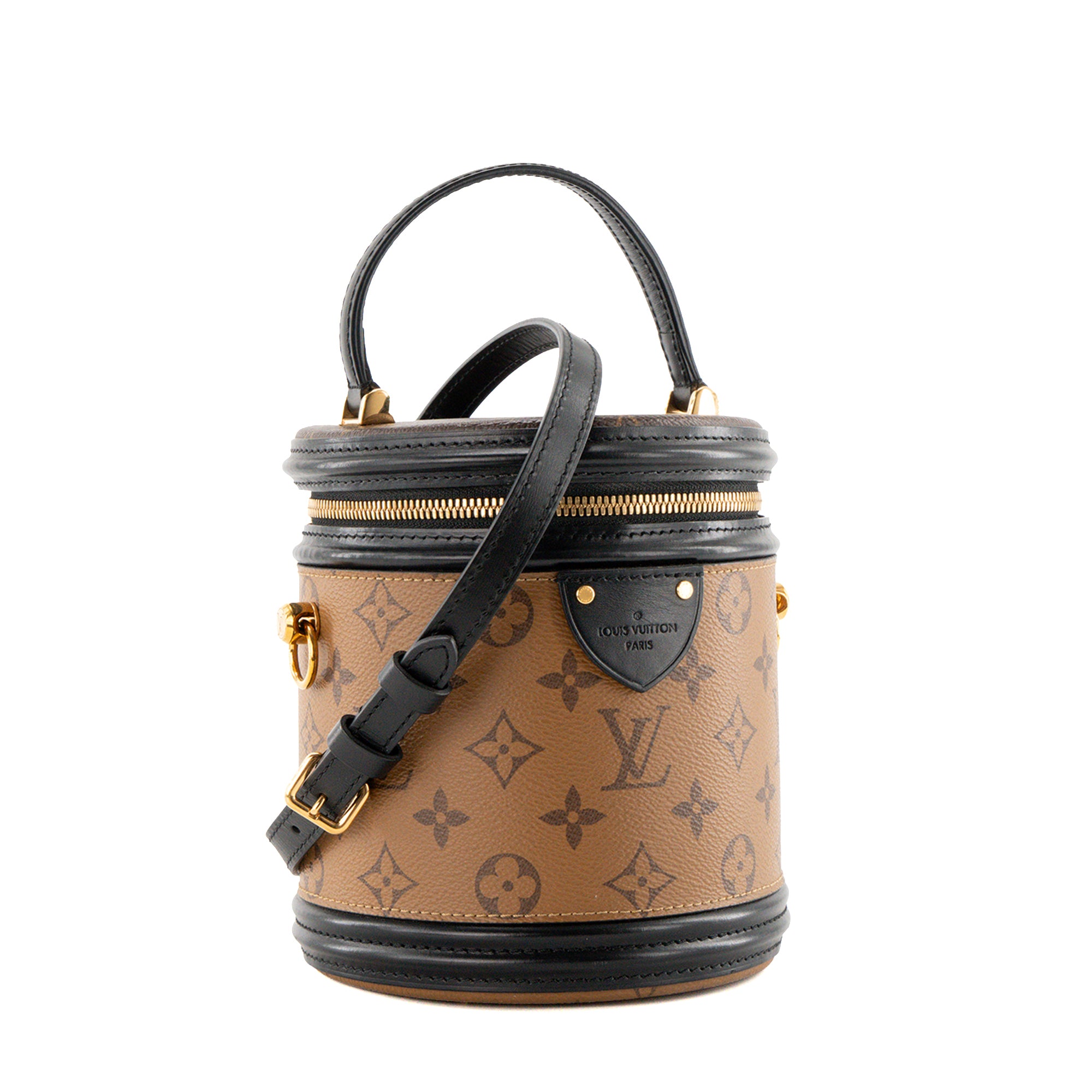 LOUIS VUITTON - Sac à bandoulière Cannes Louis Vuitton en toile enduite monogrammée reverse