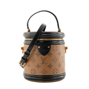 LOUIS VUITTON - Sac à bandoulière Cannes Louis Vuitton en toile enduite monogrammée reverse