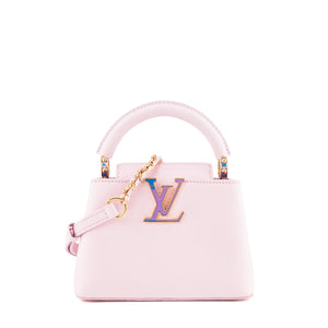 LOUIS VUITTON - Sac à bandoulière Capucines mini Louis Vuitton en cuir irisé édition limitée
