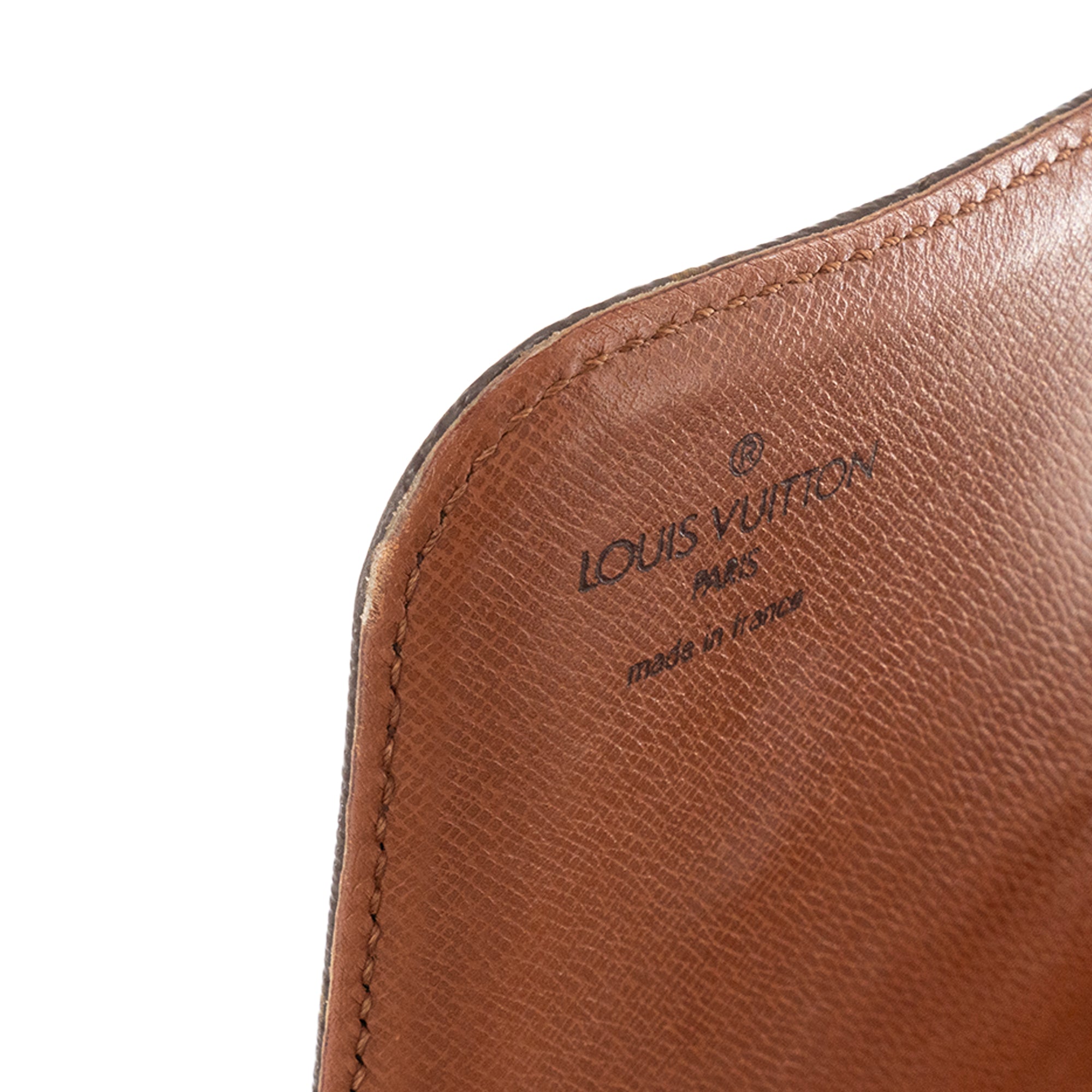 LOUIS VUITTON - Sac à bandoulière Cartouchière Louis vuitton en toile enduite monogrammée vintage