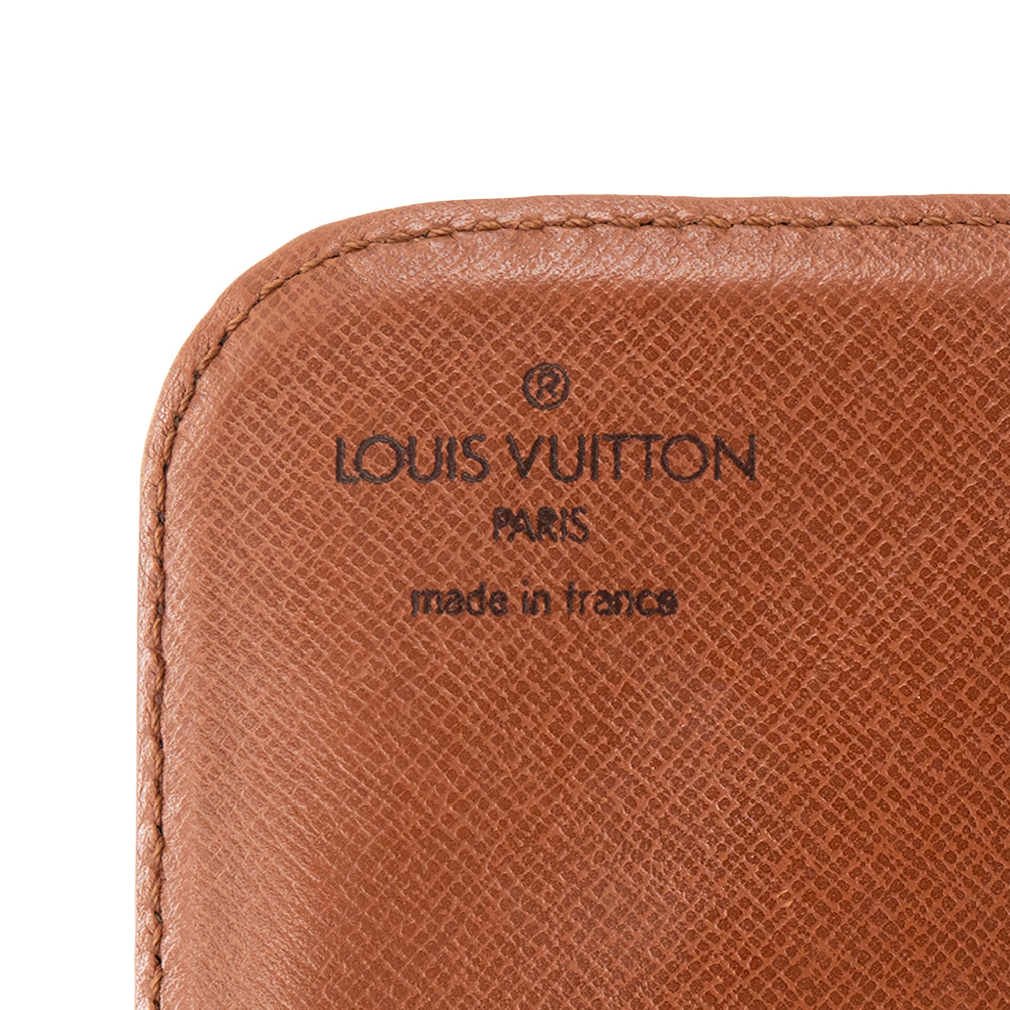 LOUIS VUITTON - Sac à bandoulière Cartouchière Louis vuitton en toile enduite monogrammée vintage