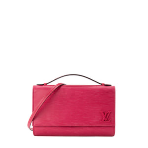LOUIS VUITTON - Sac à bandoulière Clery Louis Vuitton en cuir épi rose
