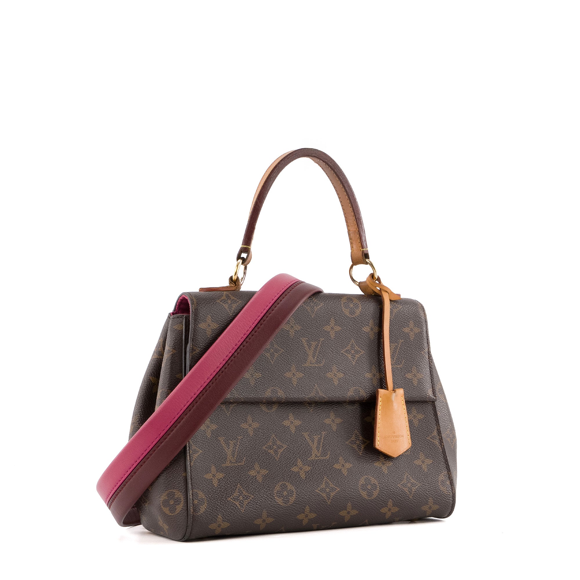 LOUIS VUITTON - Sac à bandoulière Cluny BB Louis Vuitton en toile enduite monogrammée