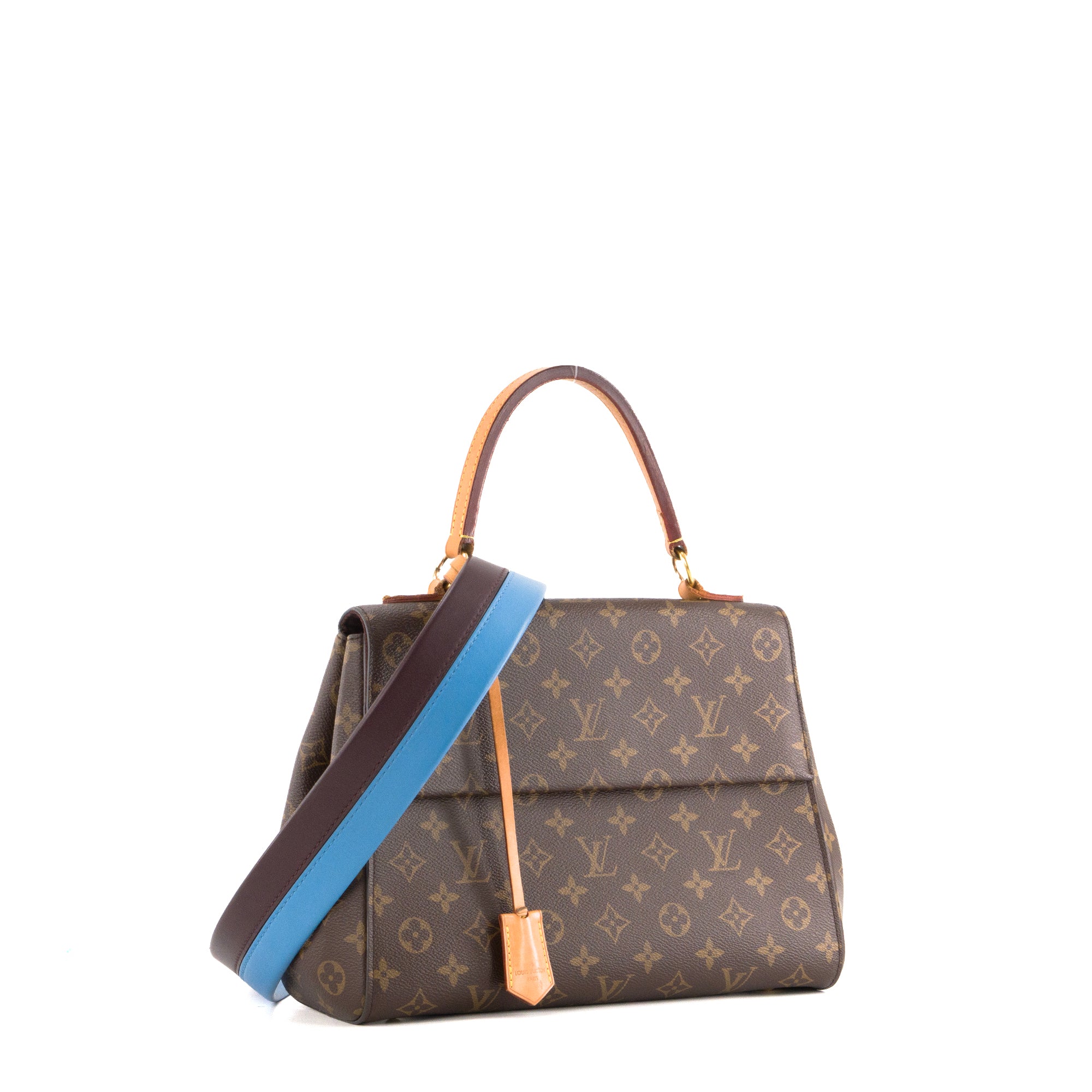 LOUIS VUITTON - Sac à bandoulière Cluny MM Louis Vuitton en toile monogrammée marron
