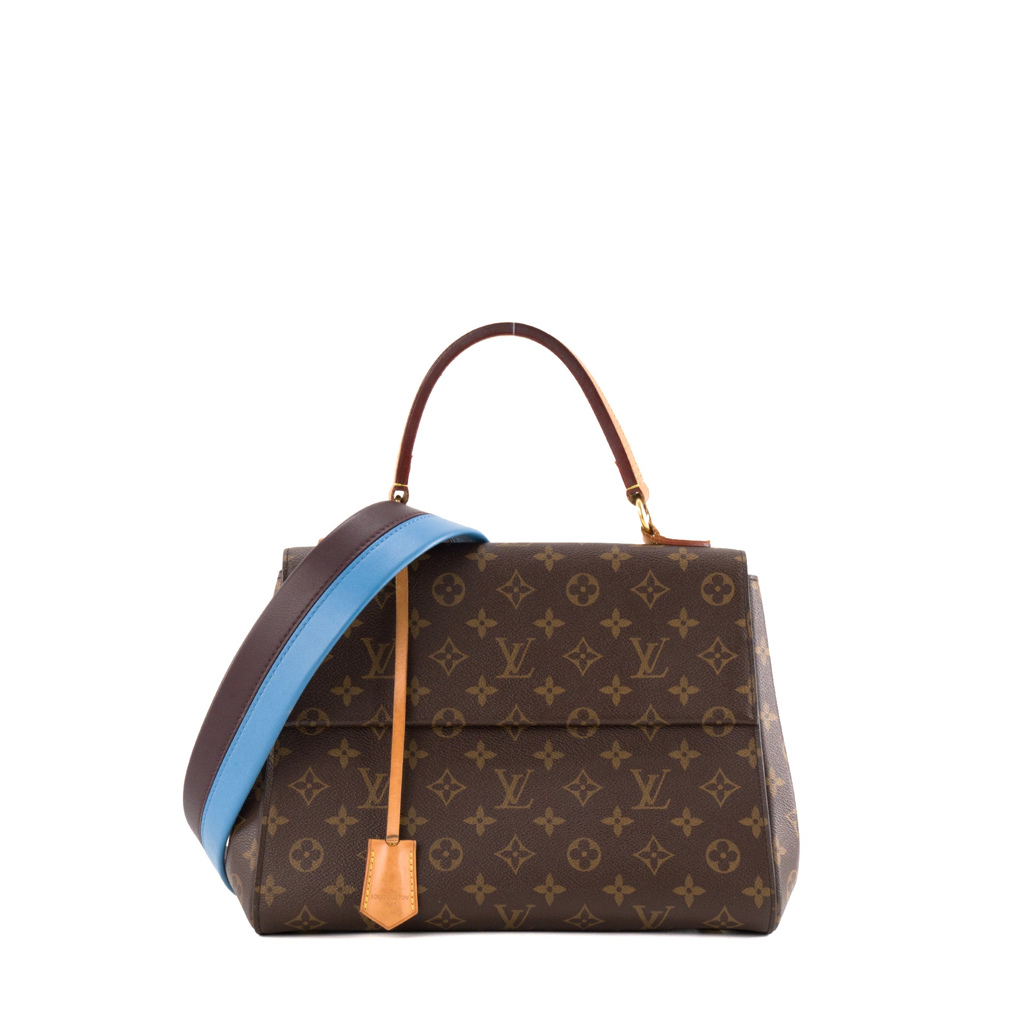 LOUIS VUITTON - Sac à bandoulière Cluny MM Louis Vuitton en toile monogrammée marron