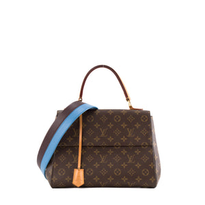 LOUIS VUITTON - Sac à bandoulière Cluny MM Louis Vuitton en toile monogrammée marron
