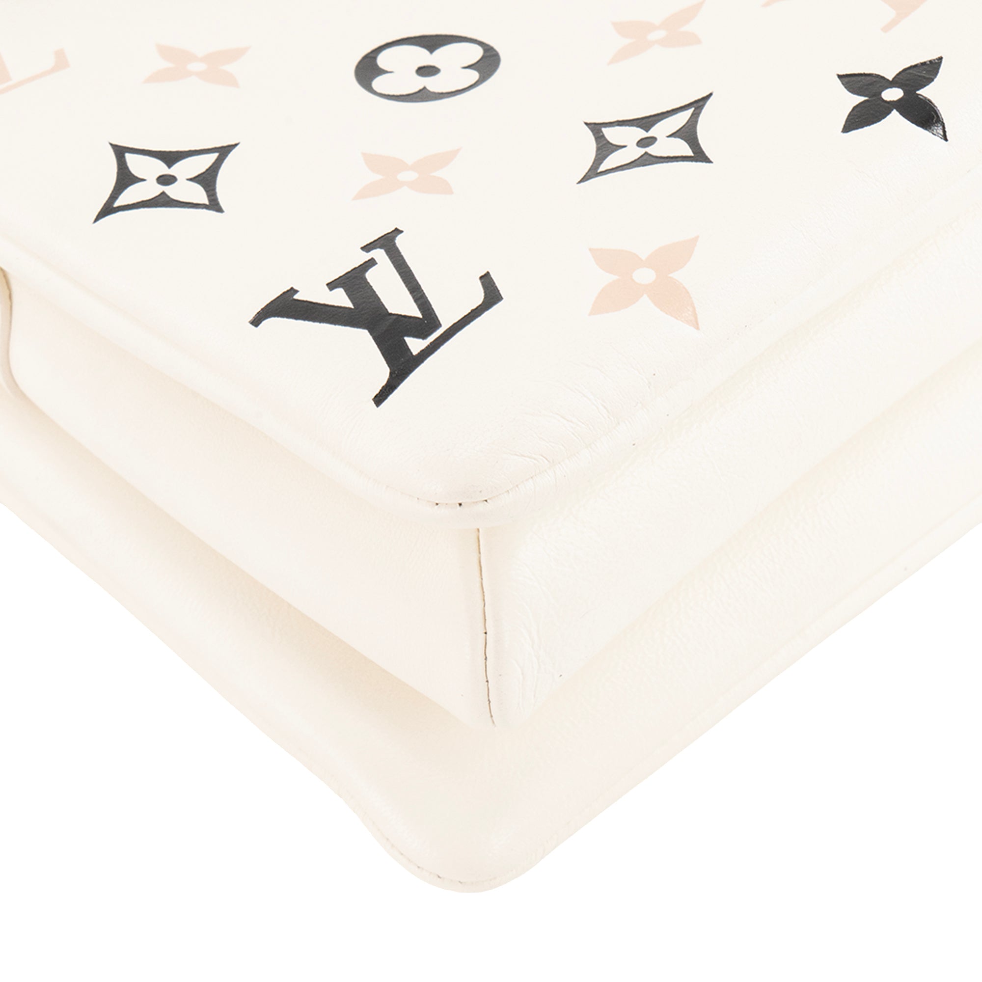 LOUIS VUITTON - Sac à bandoulière Coussin PM Louis Vuitton en cuir beige édition limitée