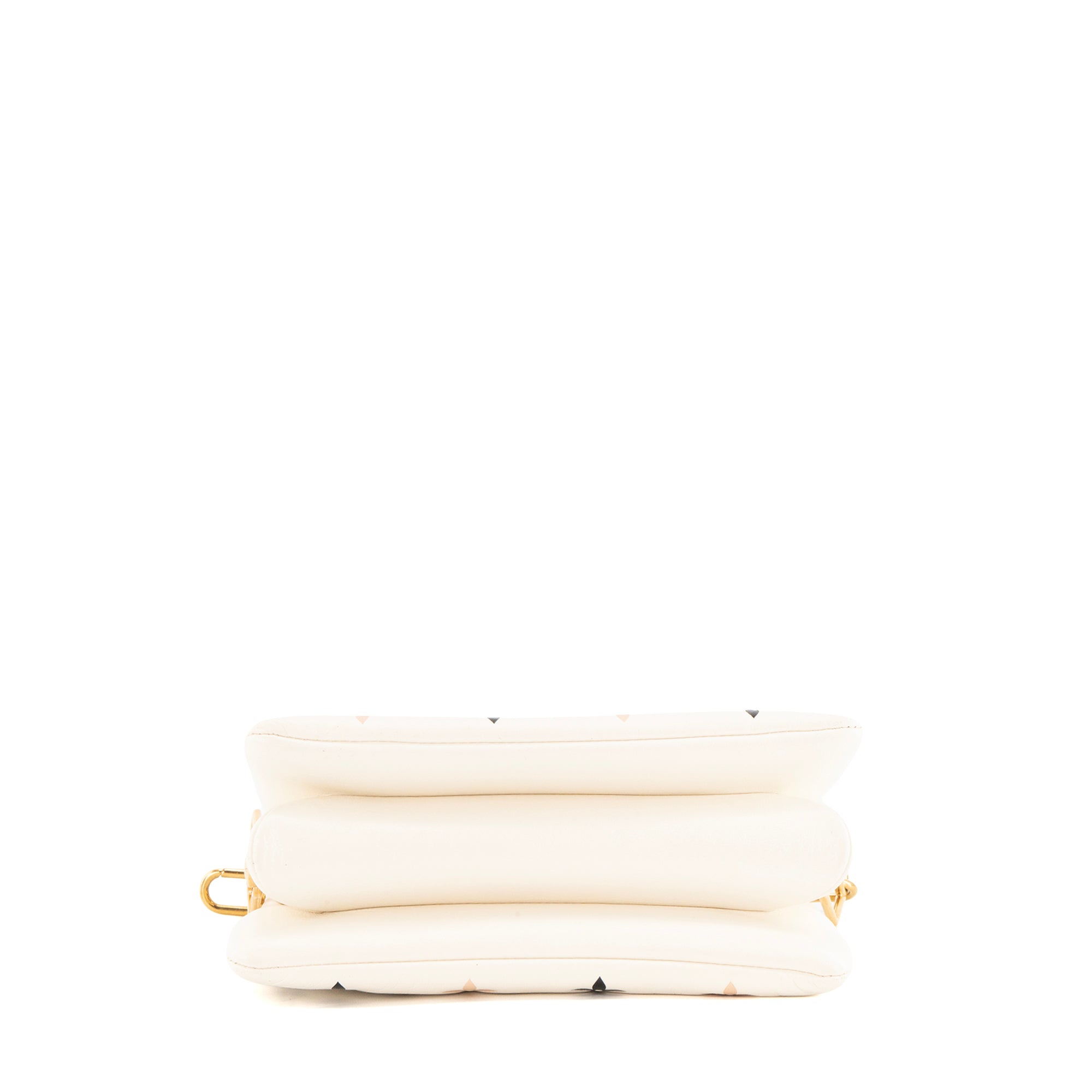 LOUIS VUITTON - Sac à bandoulière Coussin PM Louis Vuitton en cuir beige édition limitée