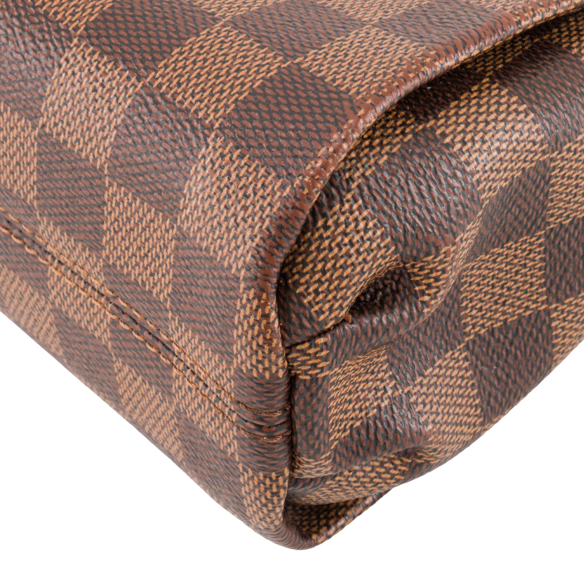 LOUIS VUITTON - Sac à bandoulière Croisette Louis Vuitton en toile enduite damier ébène