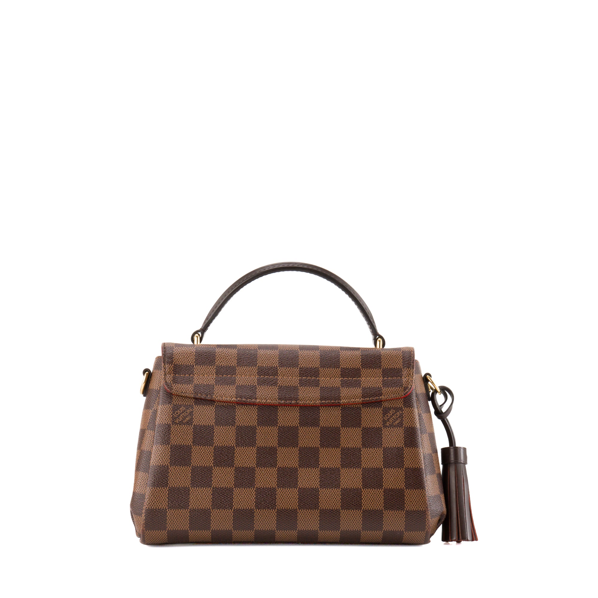 LOUIS VUITTON - Sac à bandoulière Croisette Louis Vuitton en toile enduite damier ébène