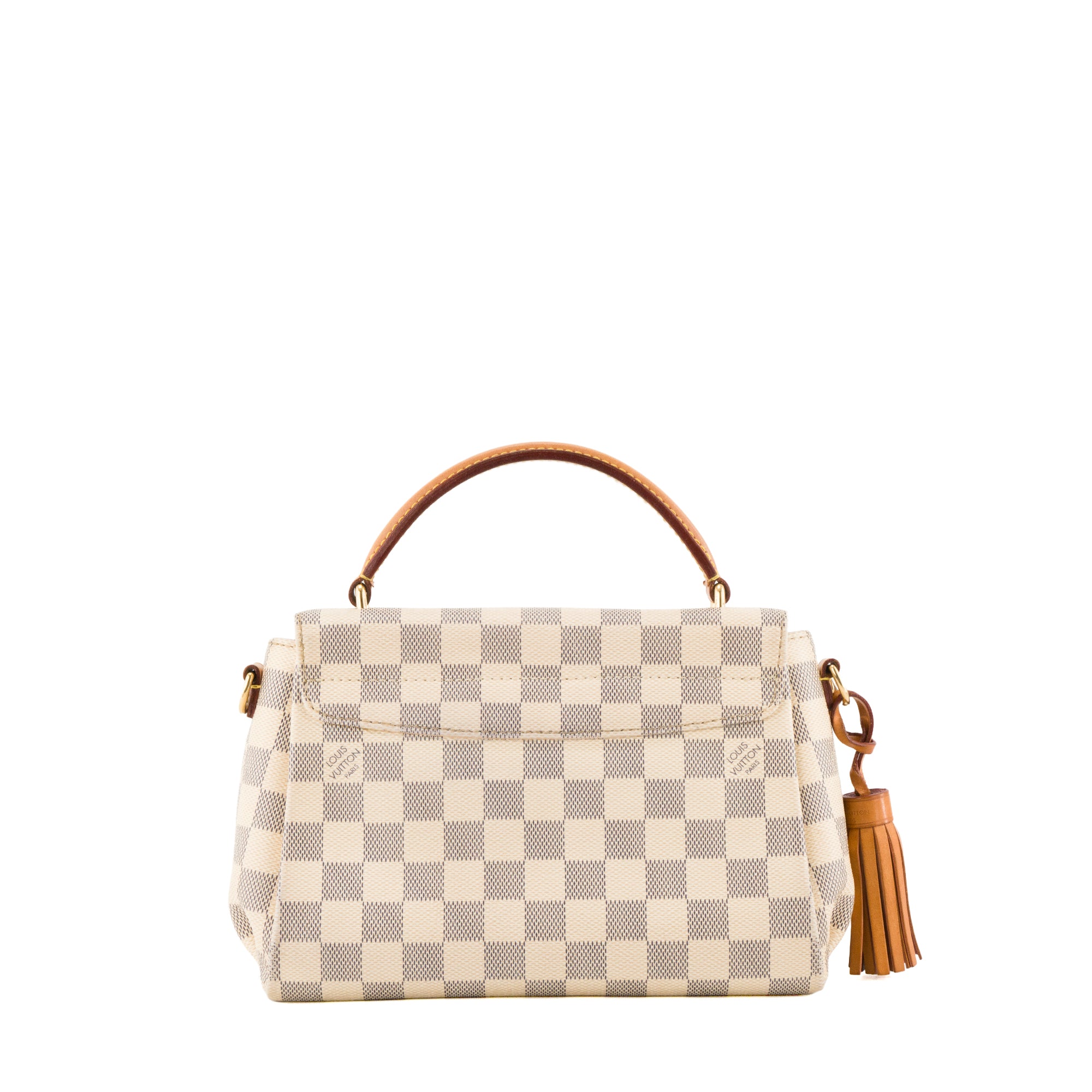 LOUIS VUITTON - Sac à bandoulière Croisette Louis Vuitton en toile enduite damier azur