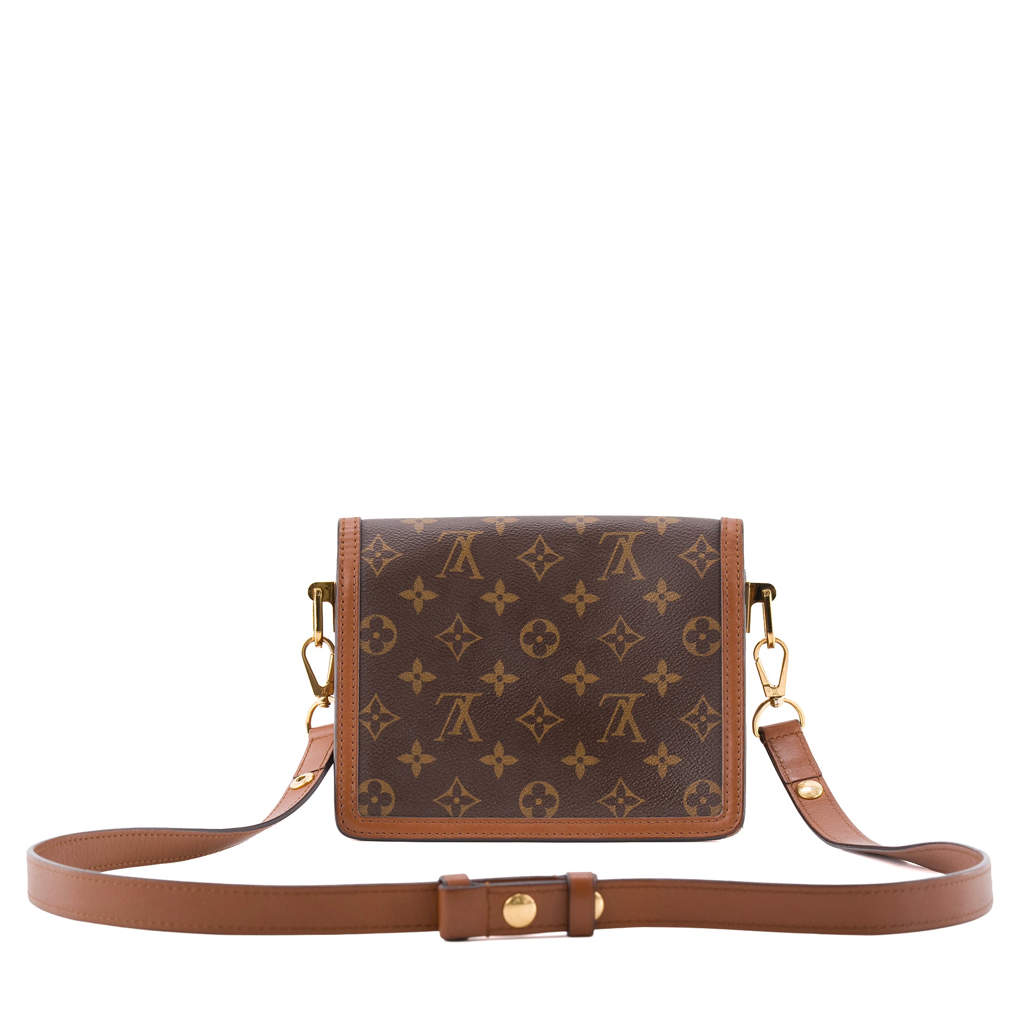 LOUIS VUITTON - Sac à bandoulière Dauphine mini Louis Vuitton en toile enduite monogrammée