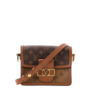 LOUIS VUITTON - Sac à bandoulière Dauphine mini Louis Vuitton en toile enduite monogrammée