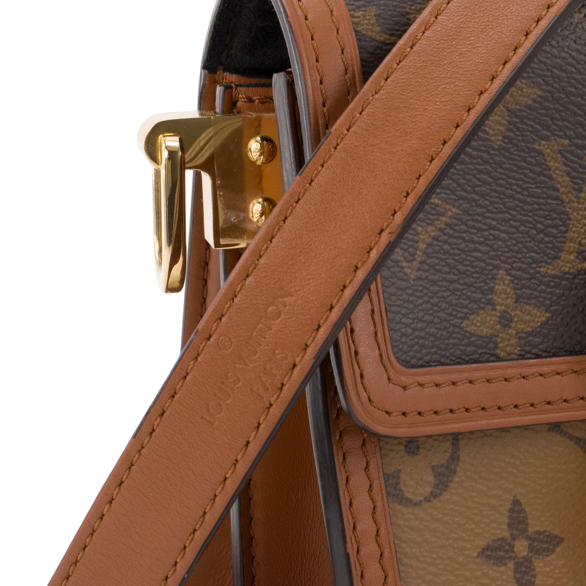 LOUIS VUITTON - Sac à bandoulière Dauphine Mini Louis Vuitton en toile enduite monogrammée