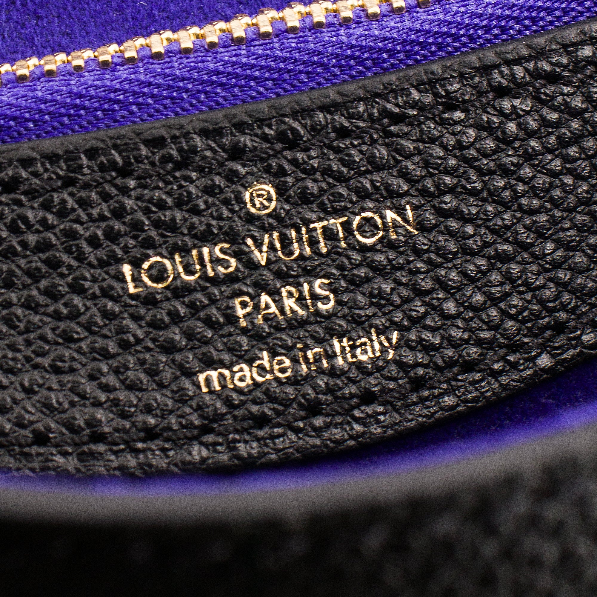 LOUIS VUITTON - Sac à bandoulière Diane Louis Vuitton en cuir empreinte noir