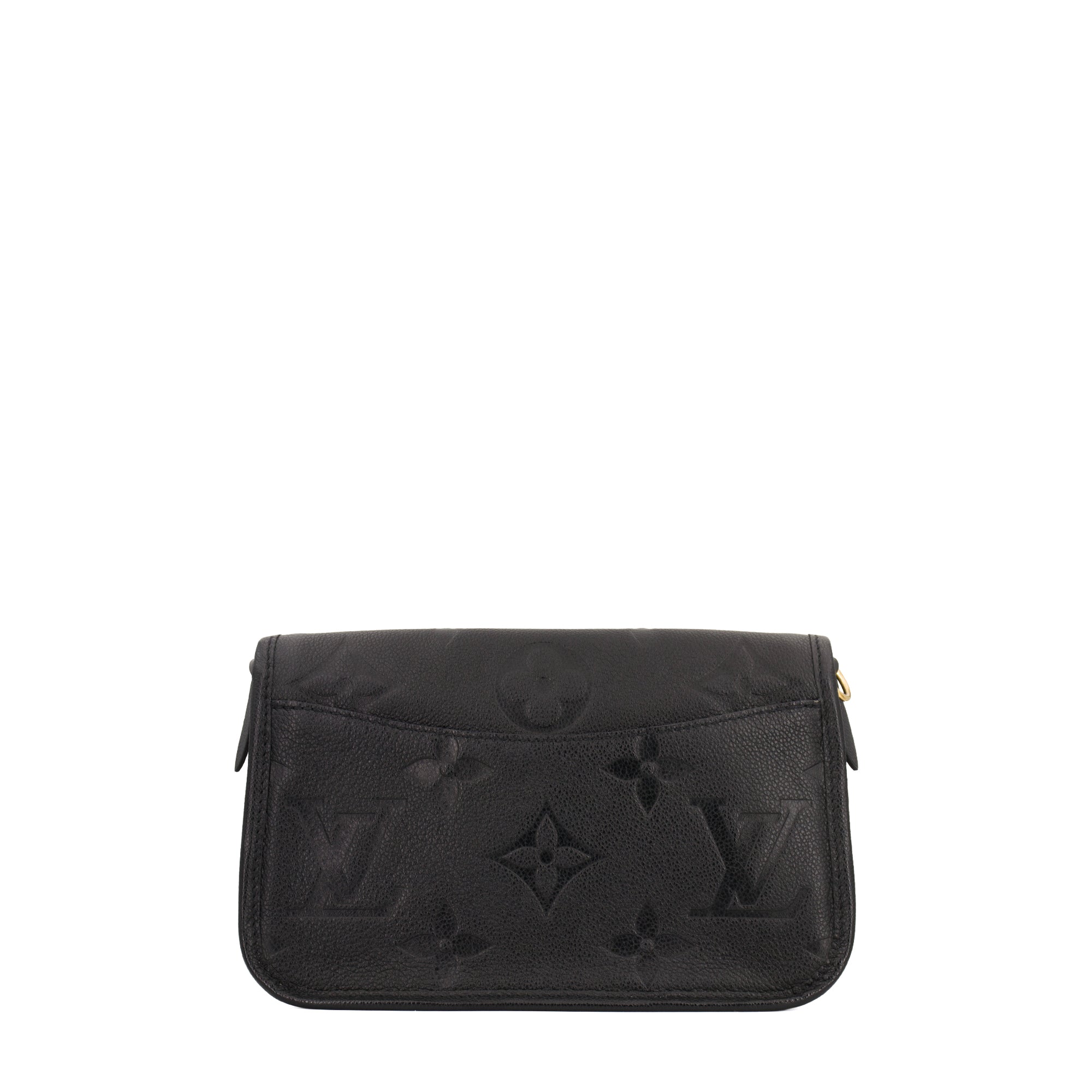 LOUIS VUITTON - Sac à bandoulière Diane Louis Vuitton en cuir empreinte noir