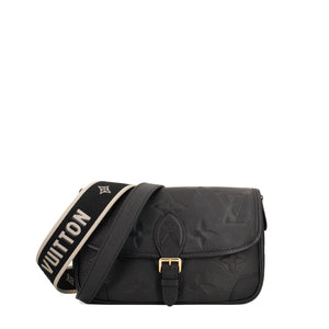 LOUIS VUITTON - Sac à bandoulière Diane Louis Vuitton en cuir empreinte noir