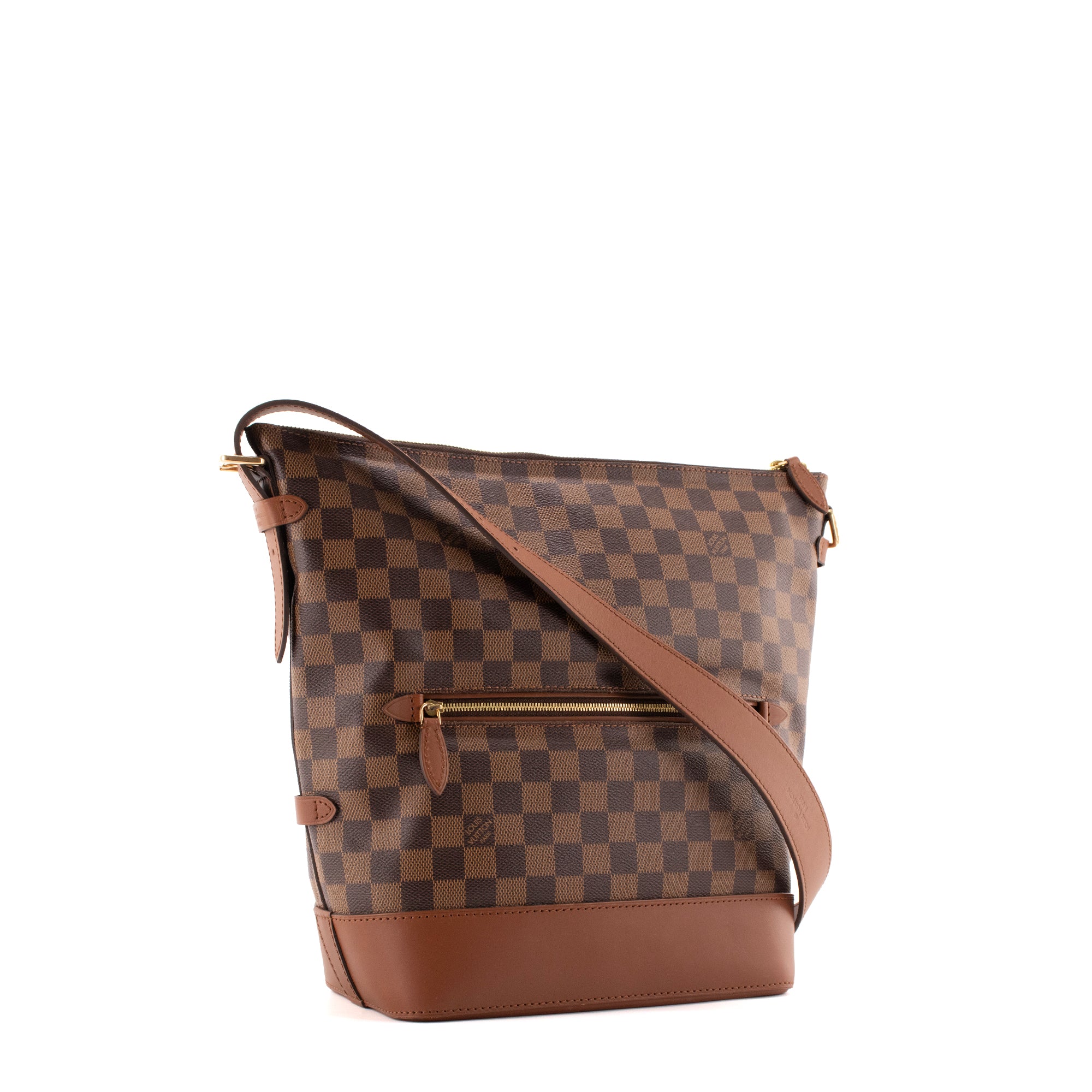 LOUIS VUITTON - Sac à bandoulière Diane Louis Vuitton en toile enduite damier ébène