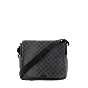 LOUIS VUITTON - Sac à bandoulière District Louis Vuitton en toile damier graphite