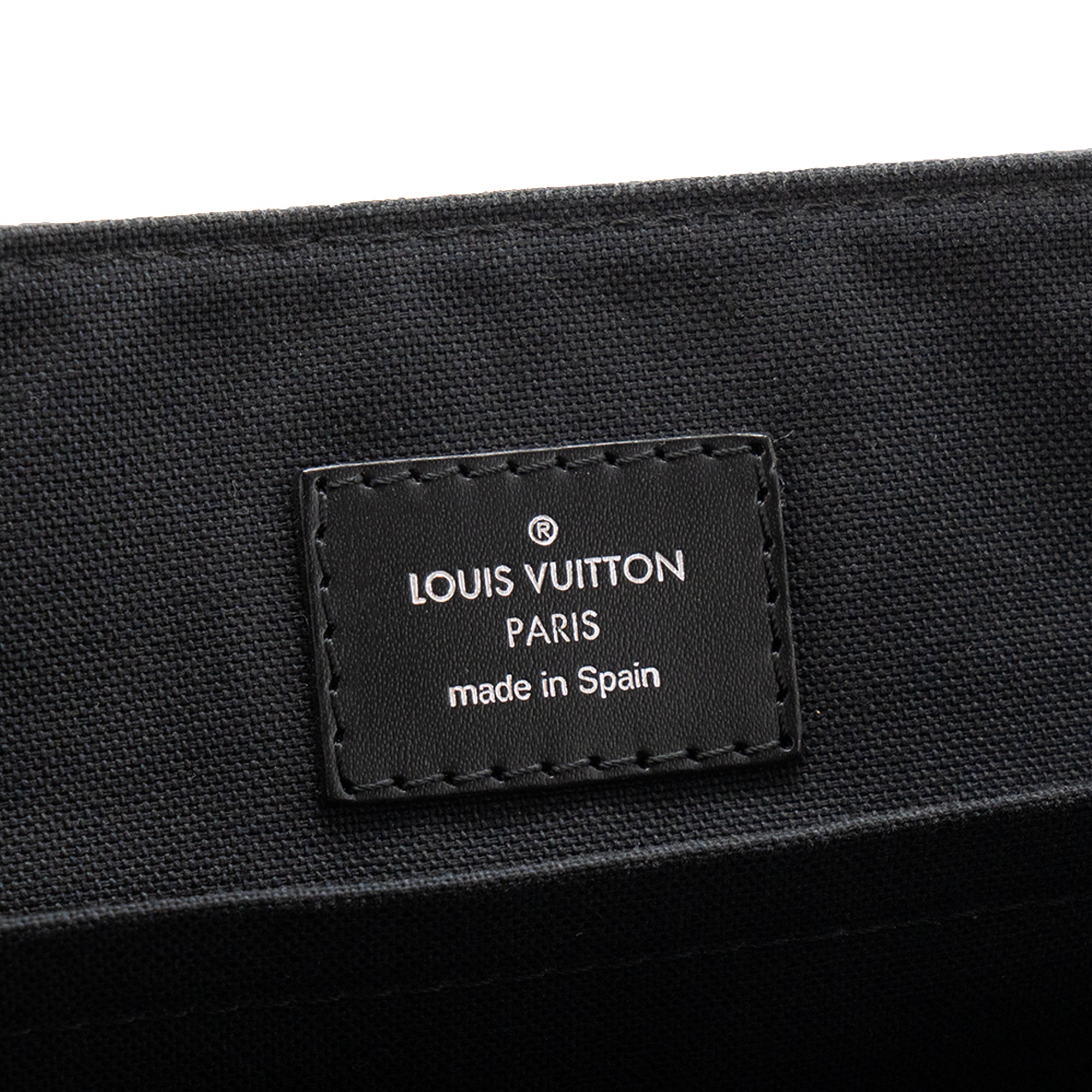 LOUIS VUITTON - Sac à bandoulière District Louis Vuitton en toile damier graphite