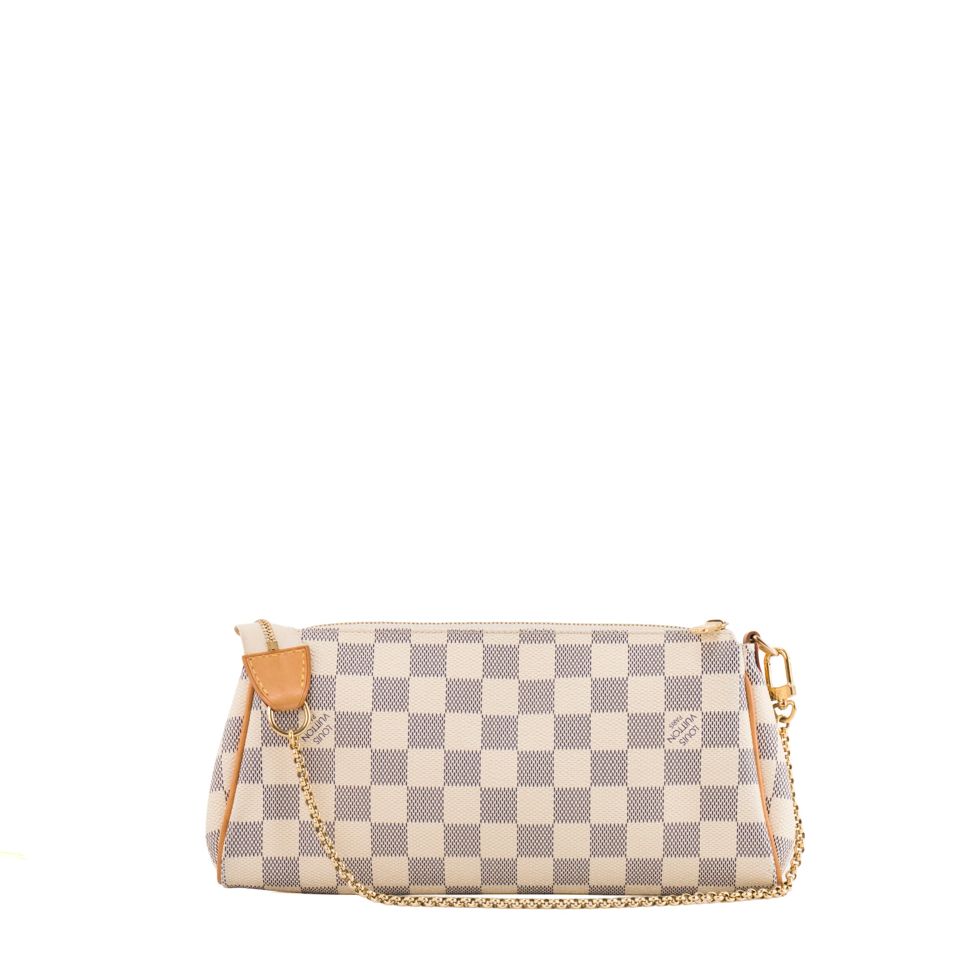 LOUIS VUITTON - Sac à bandoulière Eva Louis Vuitton en toile enduite damier azur