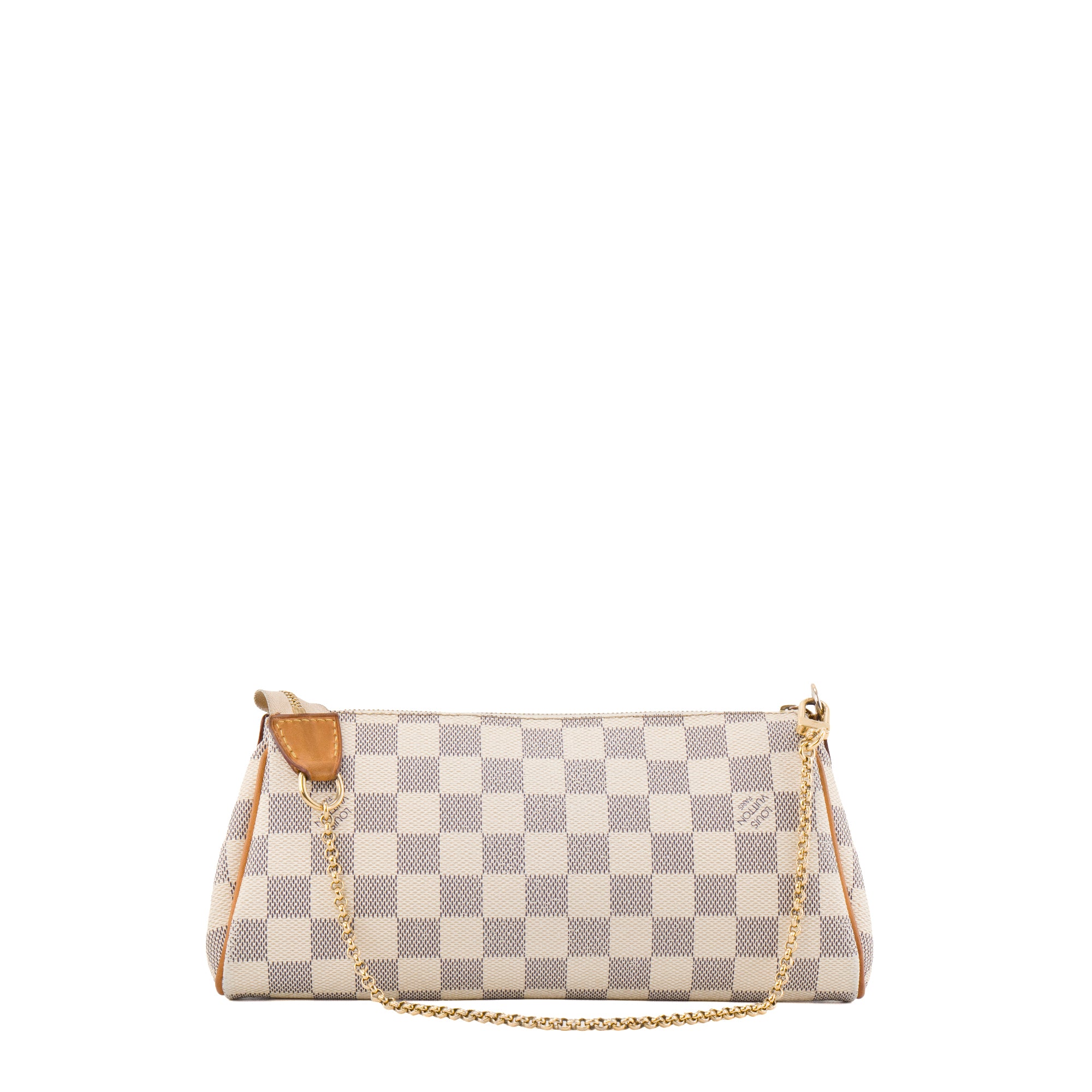 LOUIS VUITTON - Sac à bandoulière Eva Louis Vuitton en toile enduite damier azur