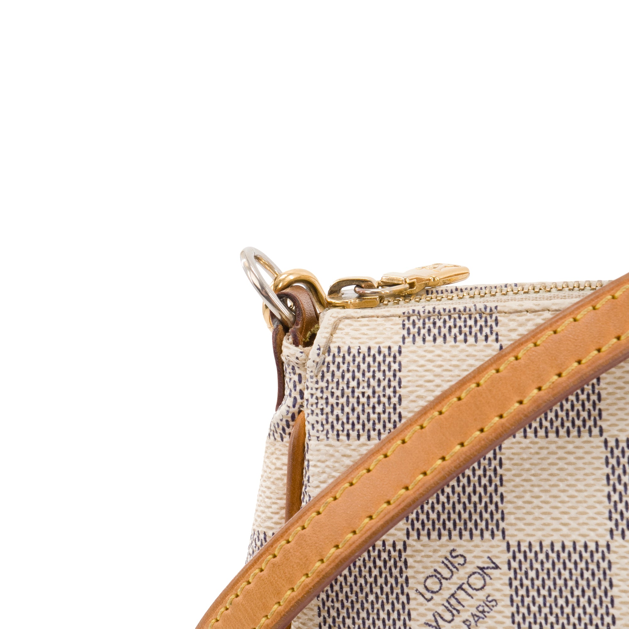 LOUIS VUITTON - Sac à bandoulière Eva Louis Vuitton en toile enduite damier azur