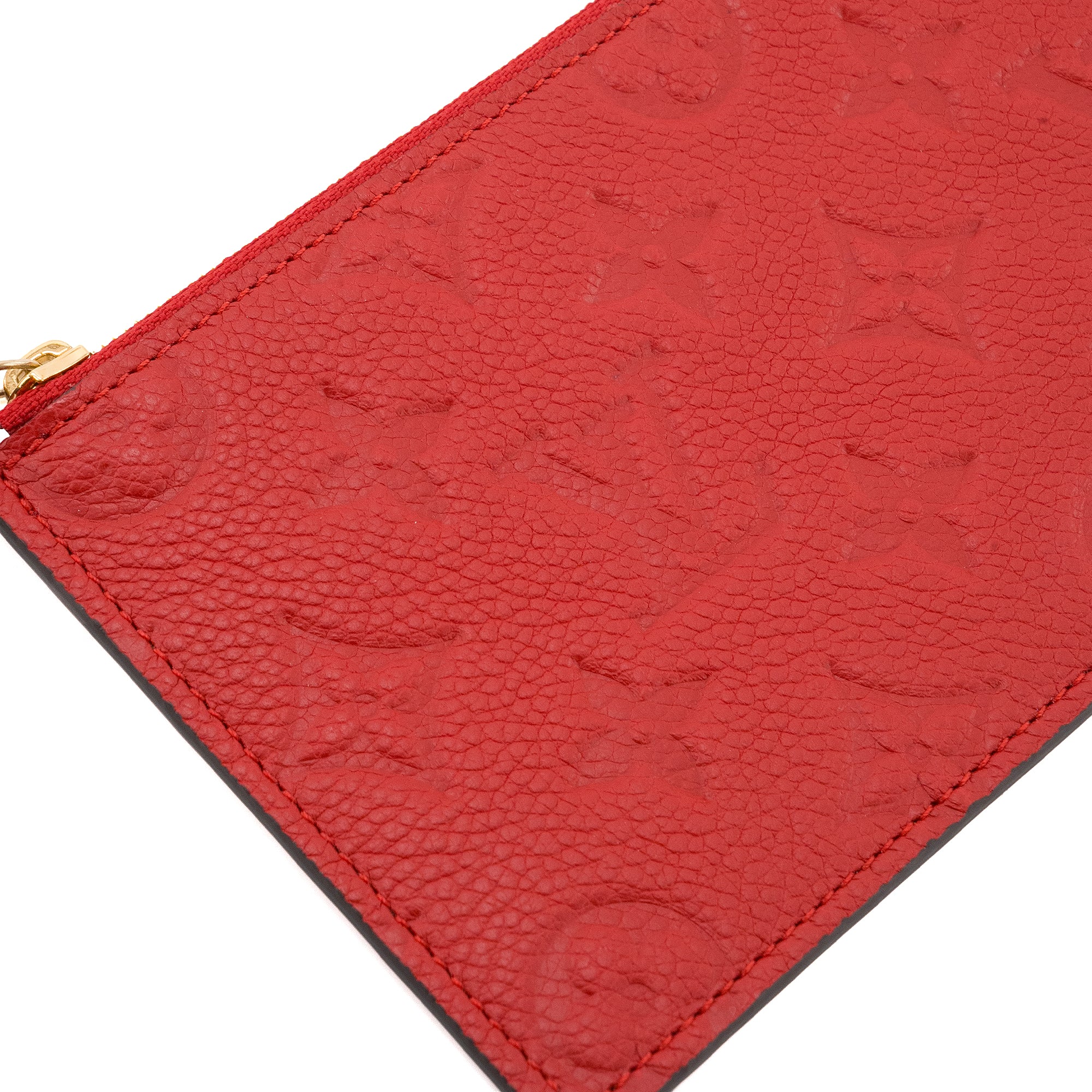 LOUIS VUITTON - Sac à bandoulière Félicie Louis Vuitton en cuir empreinte rouge