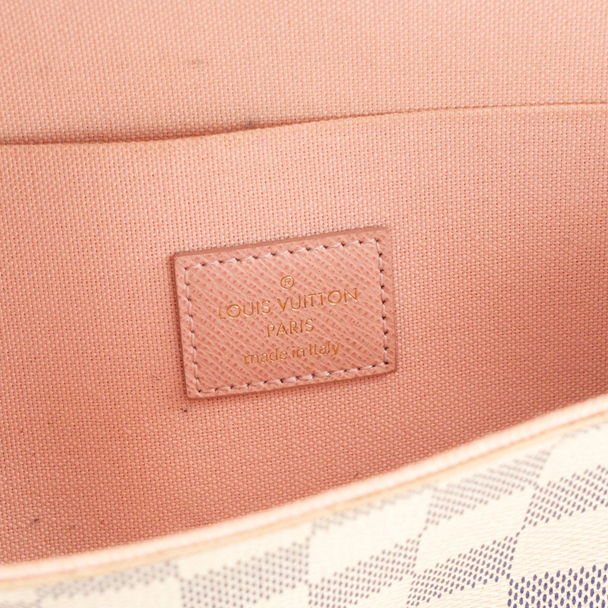 LOUIS VUITTON - Sac à bandoulière Félicie Louis Vuitton en toile enduite damier azur
