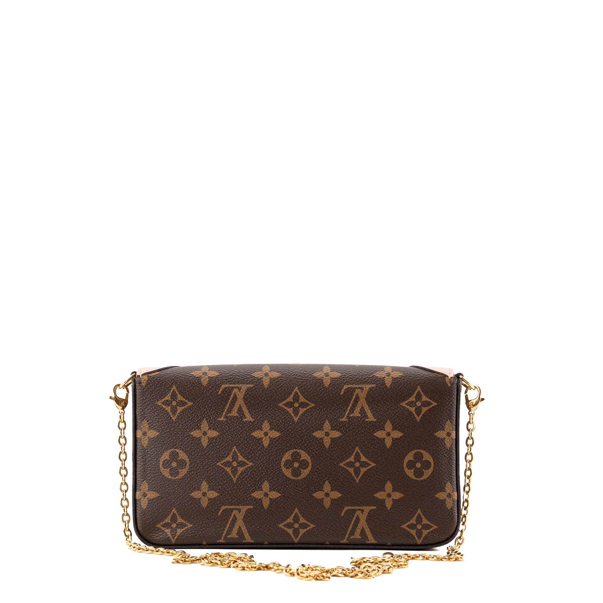 LOUIS VUITTON - Sac à bandoulière Felicie Valentine dog Louis Vuitton en toile enduite monogrammée édition limitée