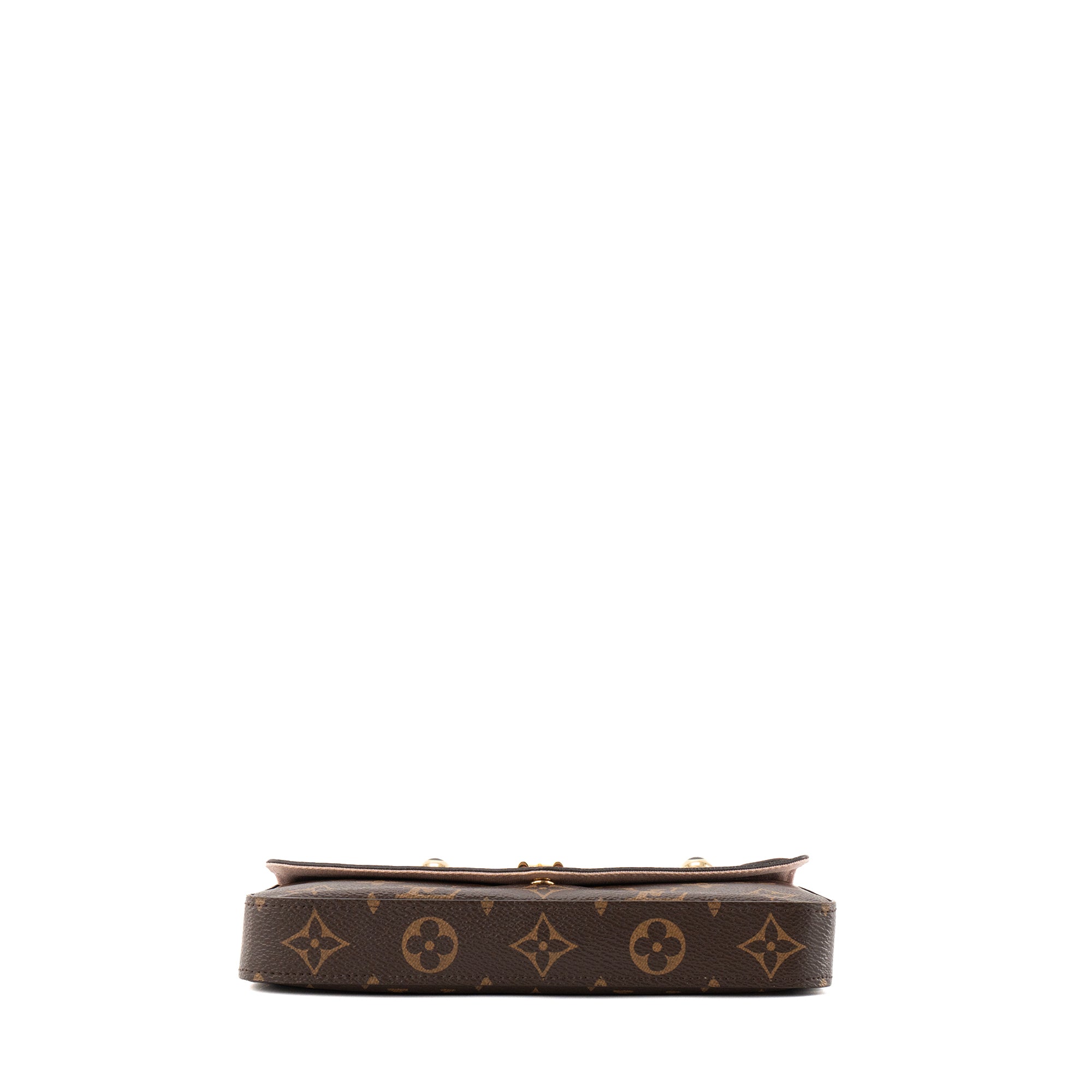 LOUIS VUITTON - Sac à bandoulière Felicie Valentine dog Louis Vuitton en toile enduite monogrammée édition limitée