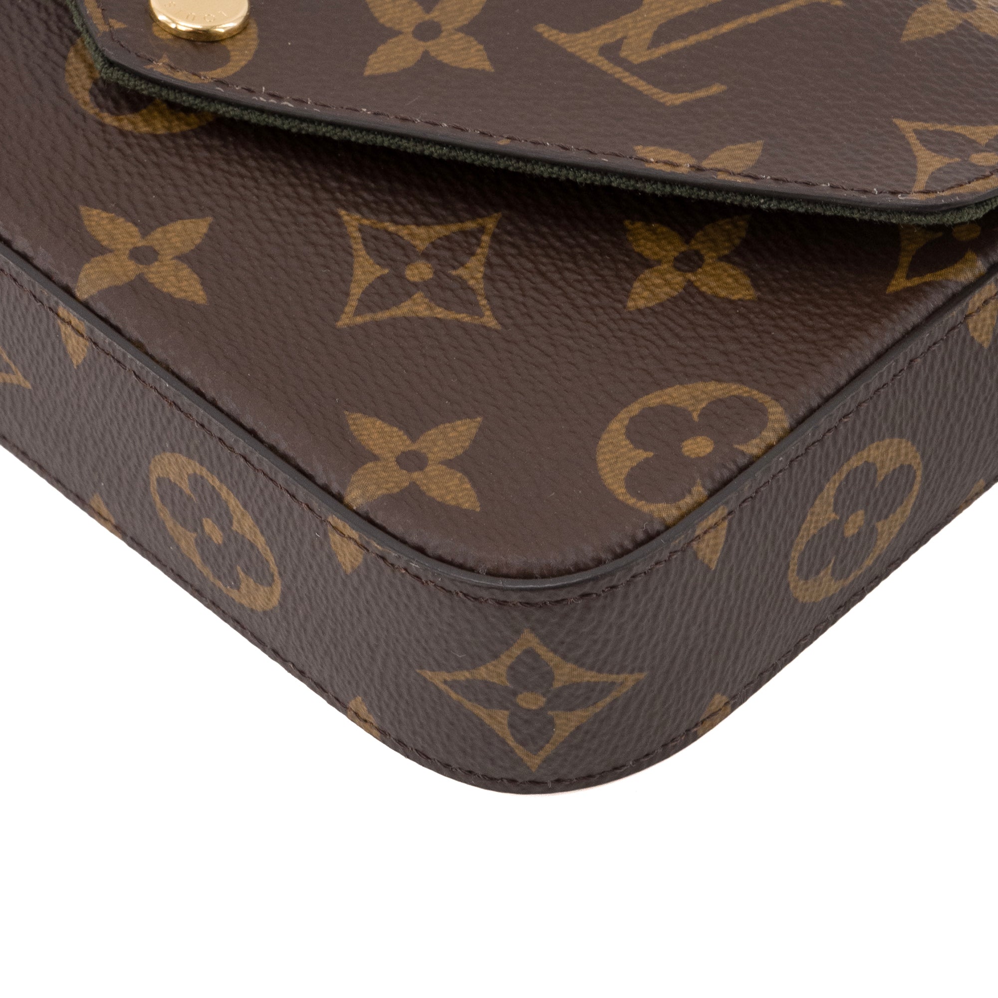 LOUIS VUITTON - Sac à bandoulière Félicie Strap & Go Louis Vuitton en toile enduite monogrammée
